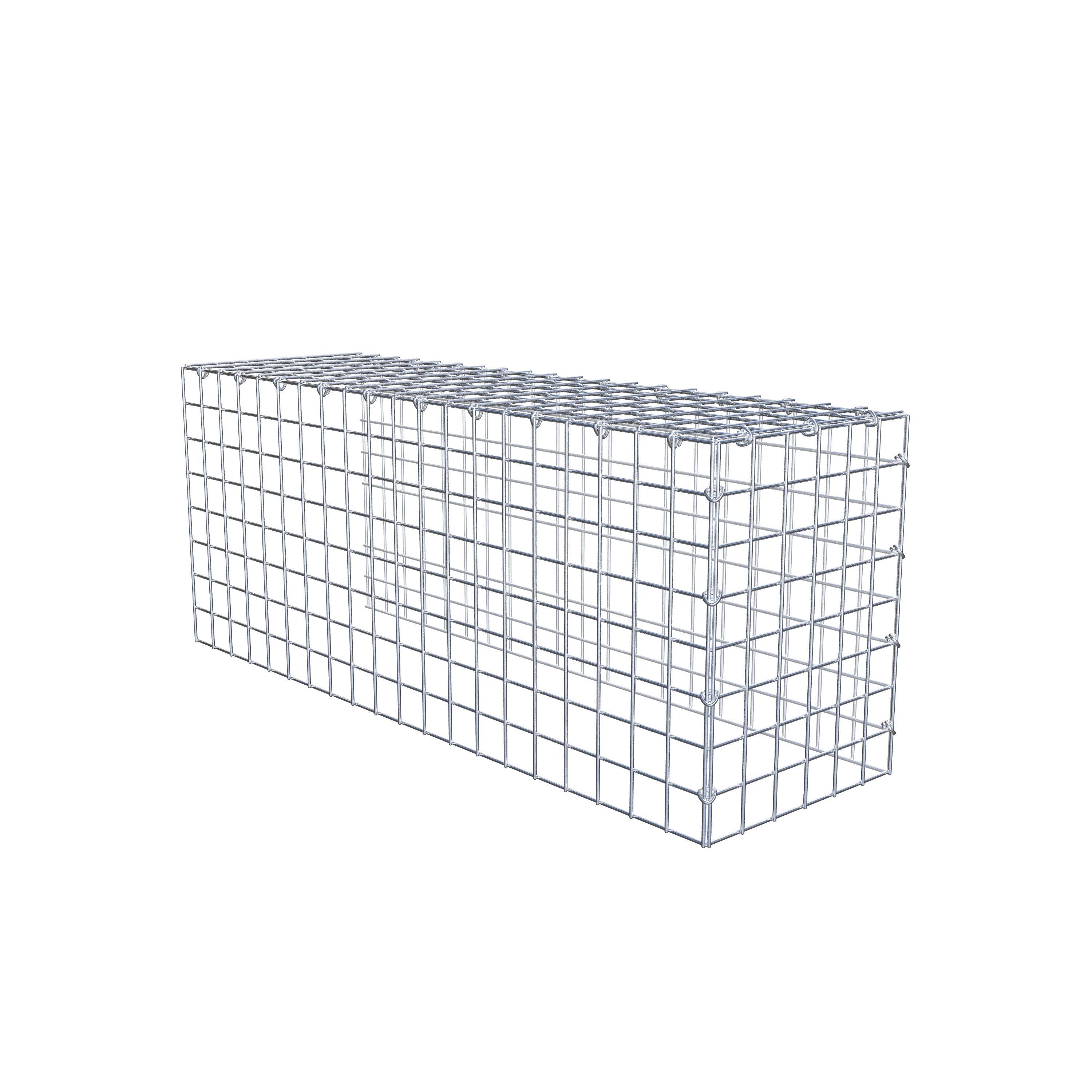 Monteret gabion type 4 100 cm x 40 cm x 30 cm (L x H x D), maskestørrelse 5 cm x 5 cm, C-ring