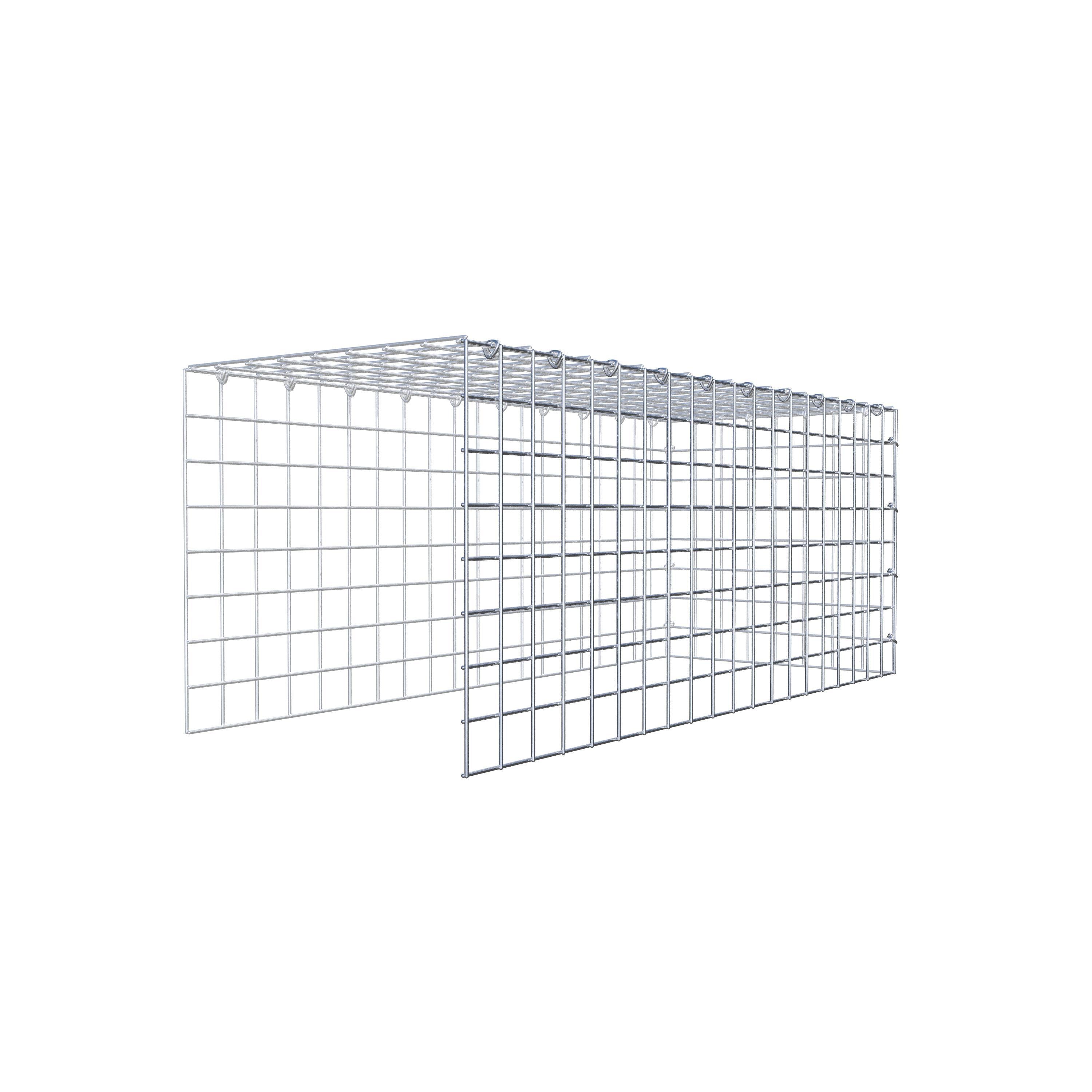 Extra gabion typ 4 100 cm x 40 cm x 40 cm (L x H x D), maskstorlek 5 cm x 5 cm, C-ring