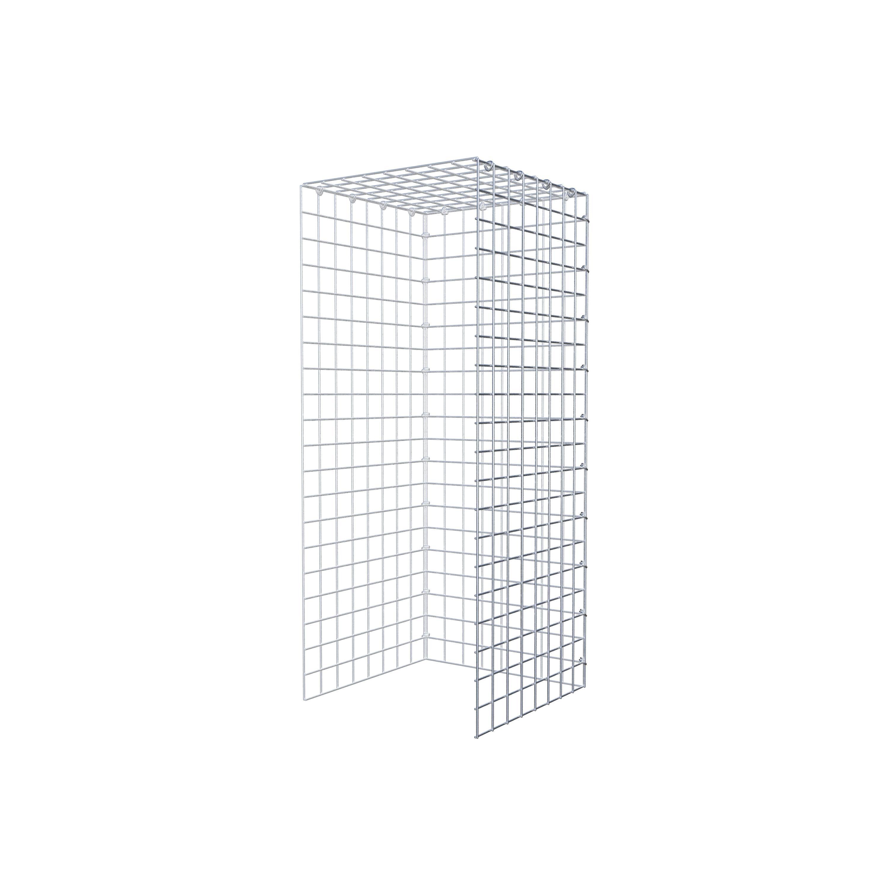 Extra gabion typ 4 100 cm x 40 cm x 40 cm (L x H x D), maskstorlek 5 cm x 5 cm, C-ring