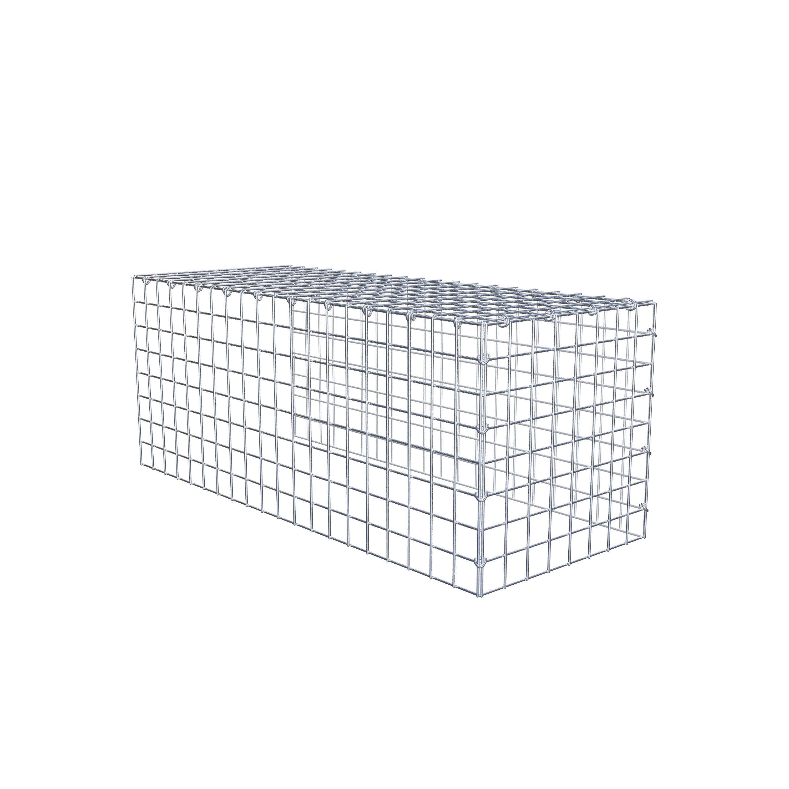 Extra gabion typ 4 100 cm x 40 cm x 40 cm (L x H x D), maskstorlek 5 cm x 5 cm, C-ring