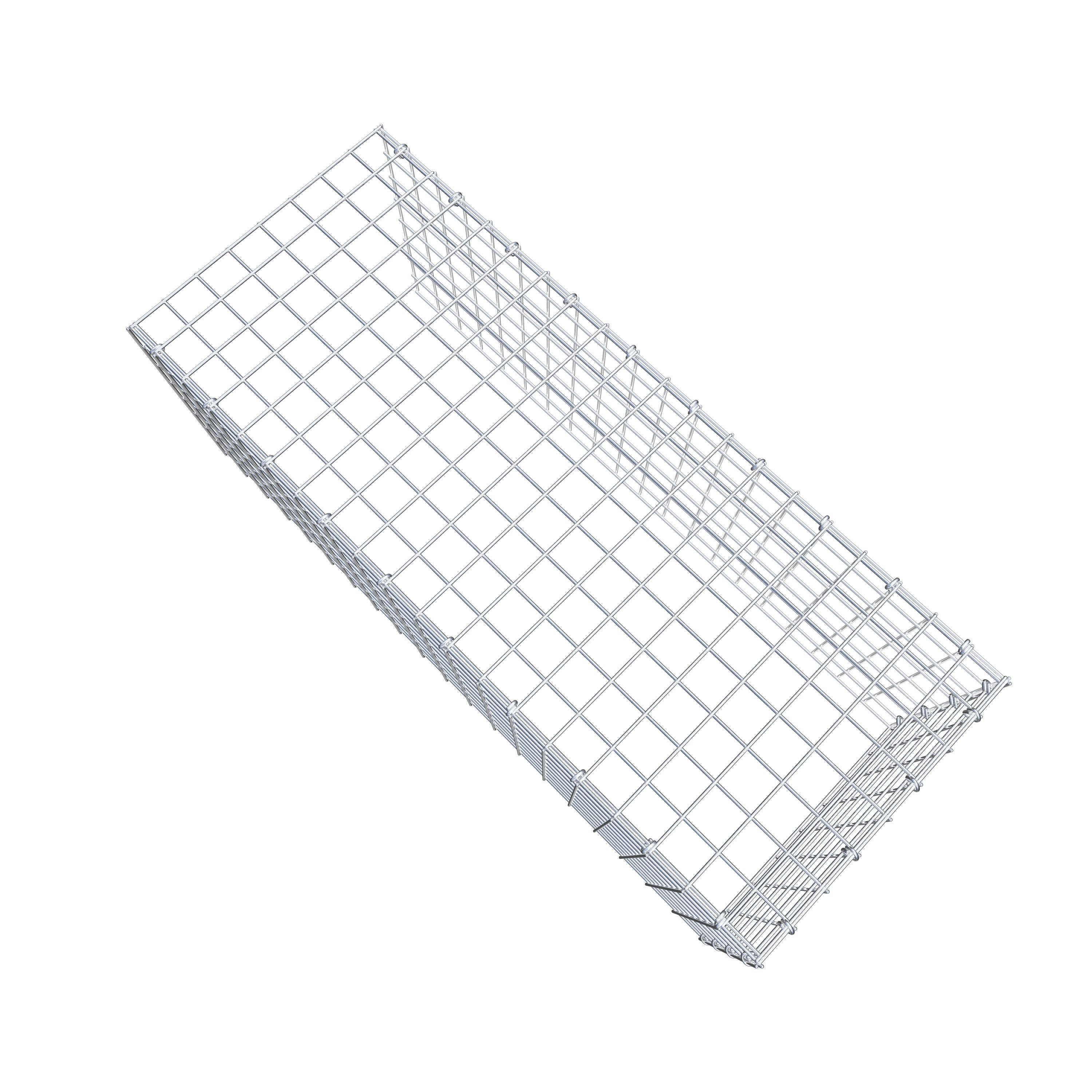 Extra gabion typ 4 100 cm x 40 cm x 40 cm (L x H x D), maskstorlek 5 cm x 5 cm, C-ring