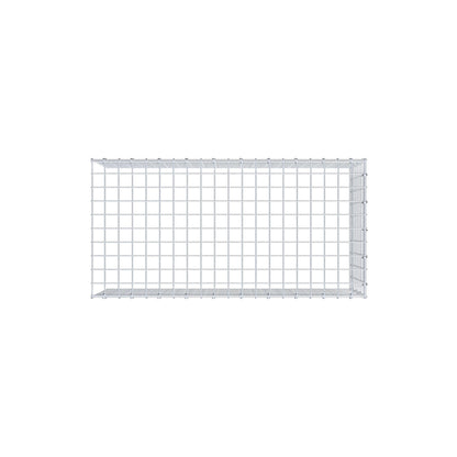 Monteret gabion type 4 100 cm x 40 cm x 50 cm (L x H x D), maskestørrelse 5 cm x 5 cm, C-ring