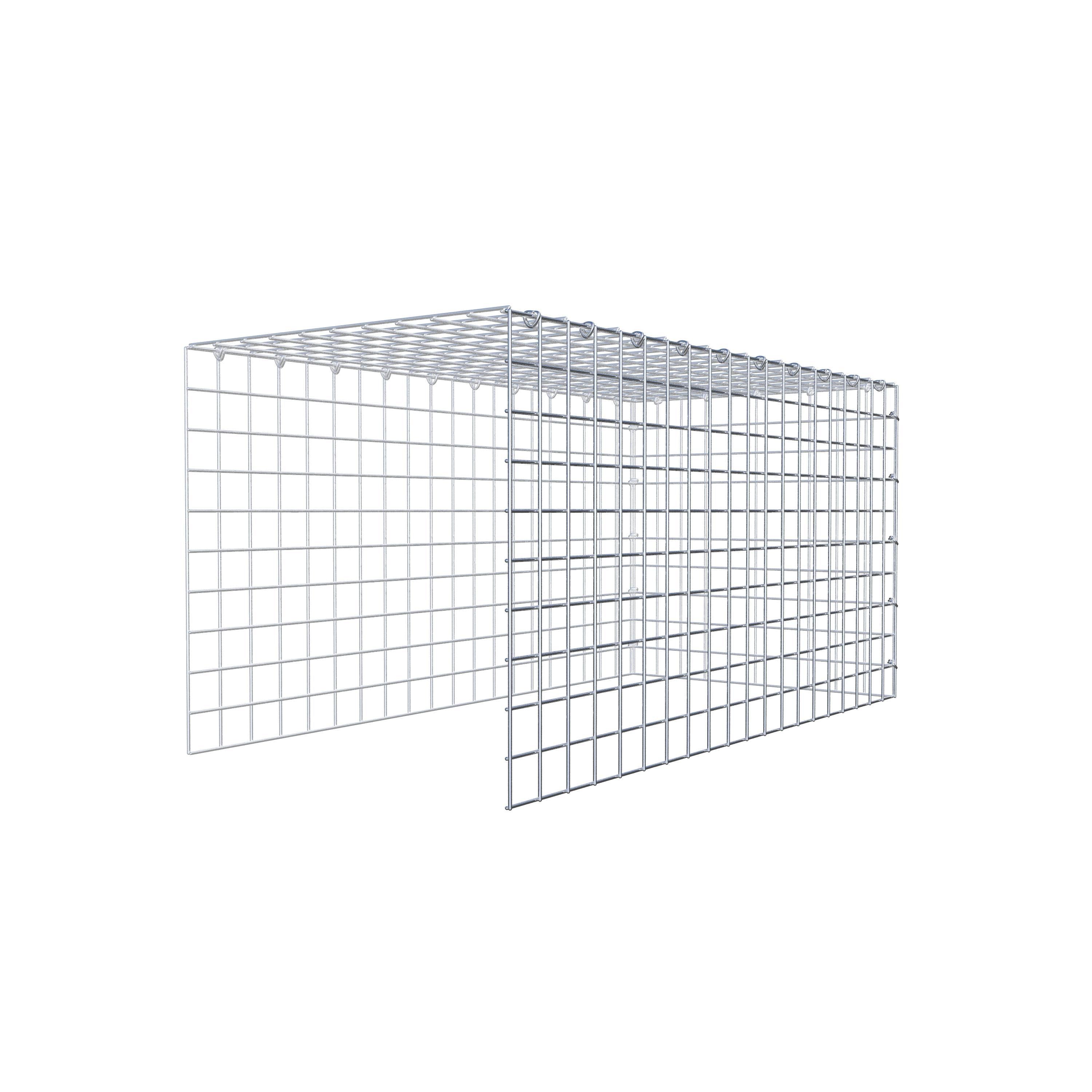 Extra gabion typ 4 100 cm x 50 cm x 50 cm (L x H x D), maskstorlek 5 cm x 5 cm, C-ring