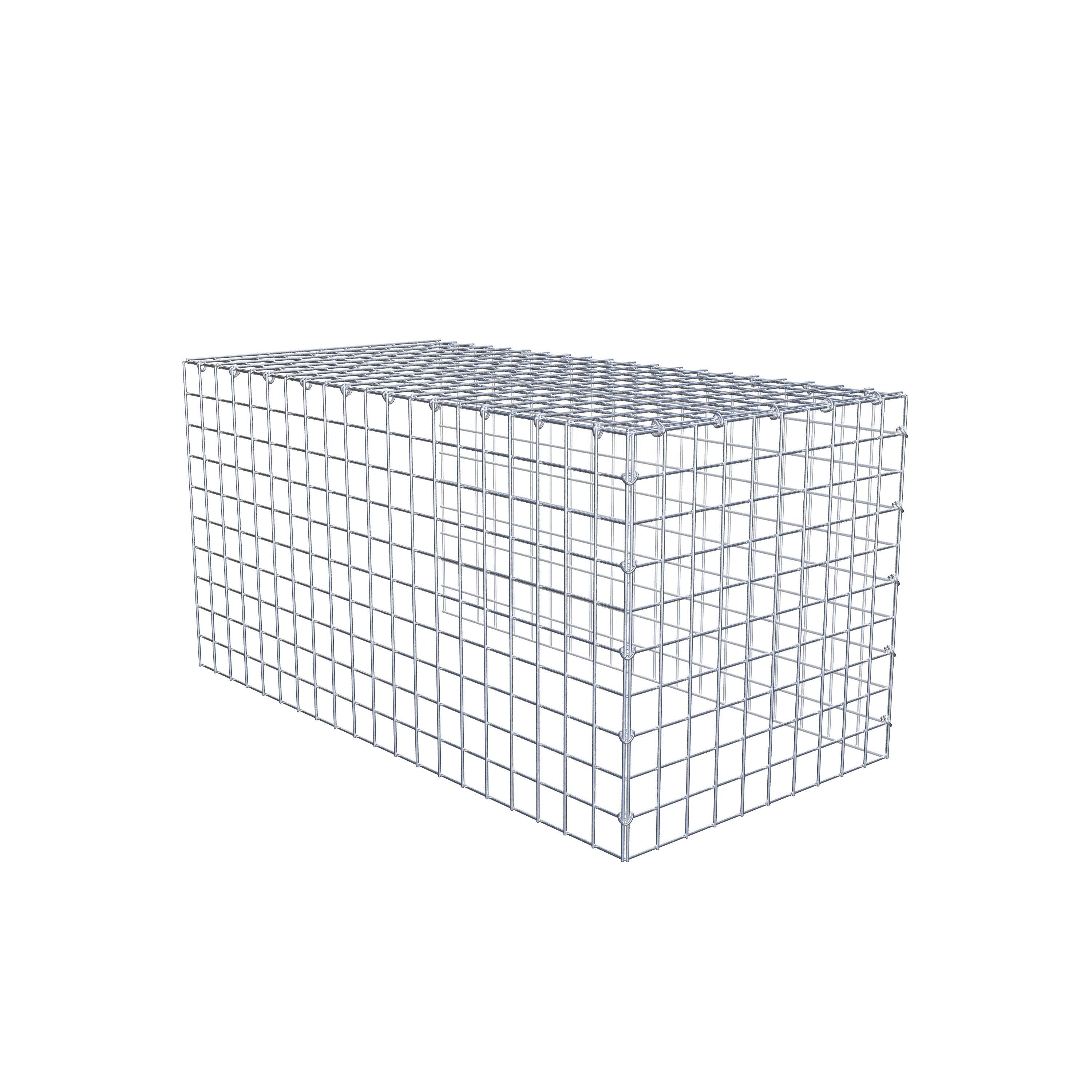 Extra gabion typ 4 100 cm x 50 cm x 50 cm (L x H x D), maskstorlek 5 cm x 5 cm, C-ring