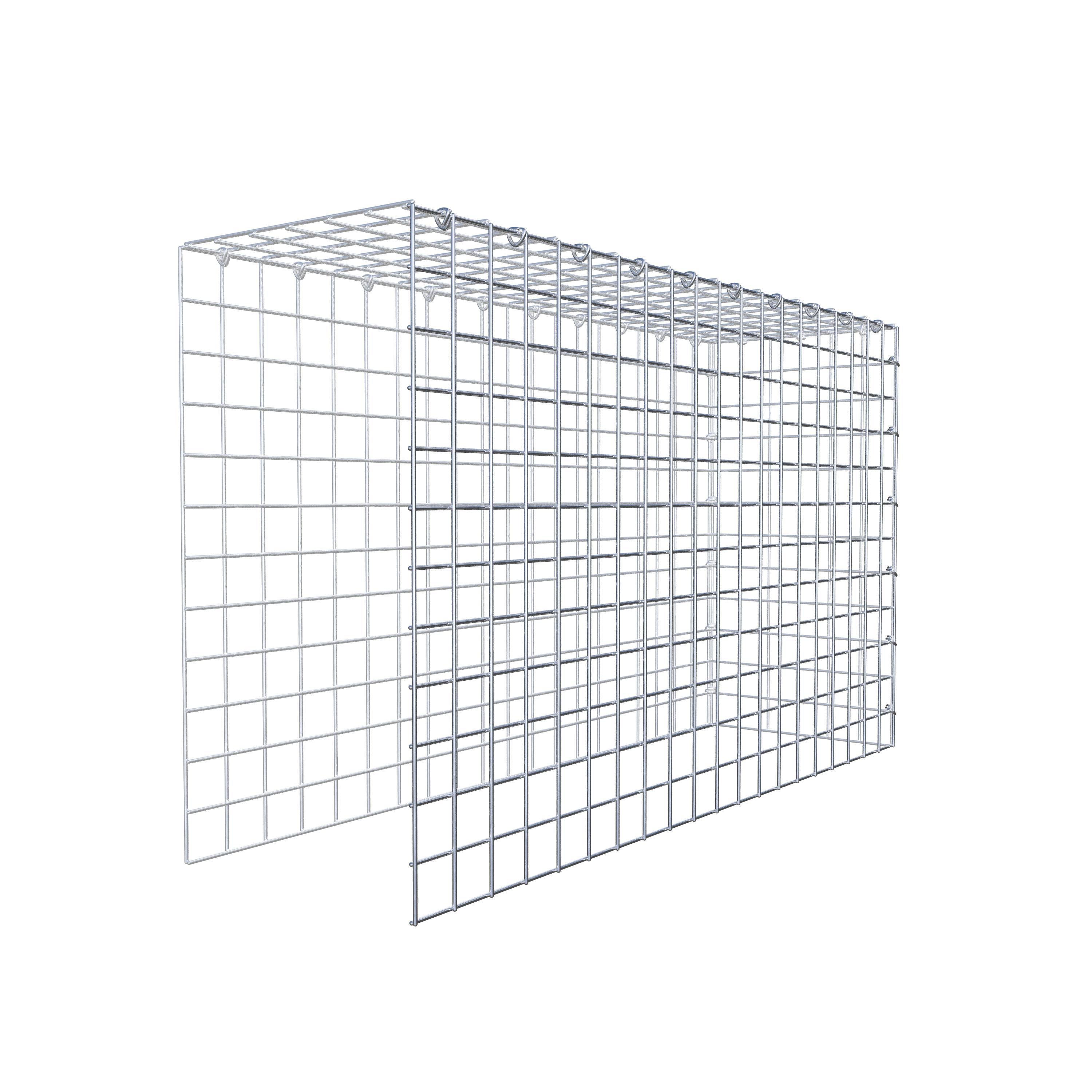 Extra gabion typ 4 100 cm x 60 cm x 30 cm (L x H x D), maskstorlek 5 cm x 5 cm, C-ring