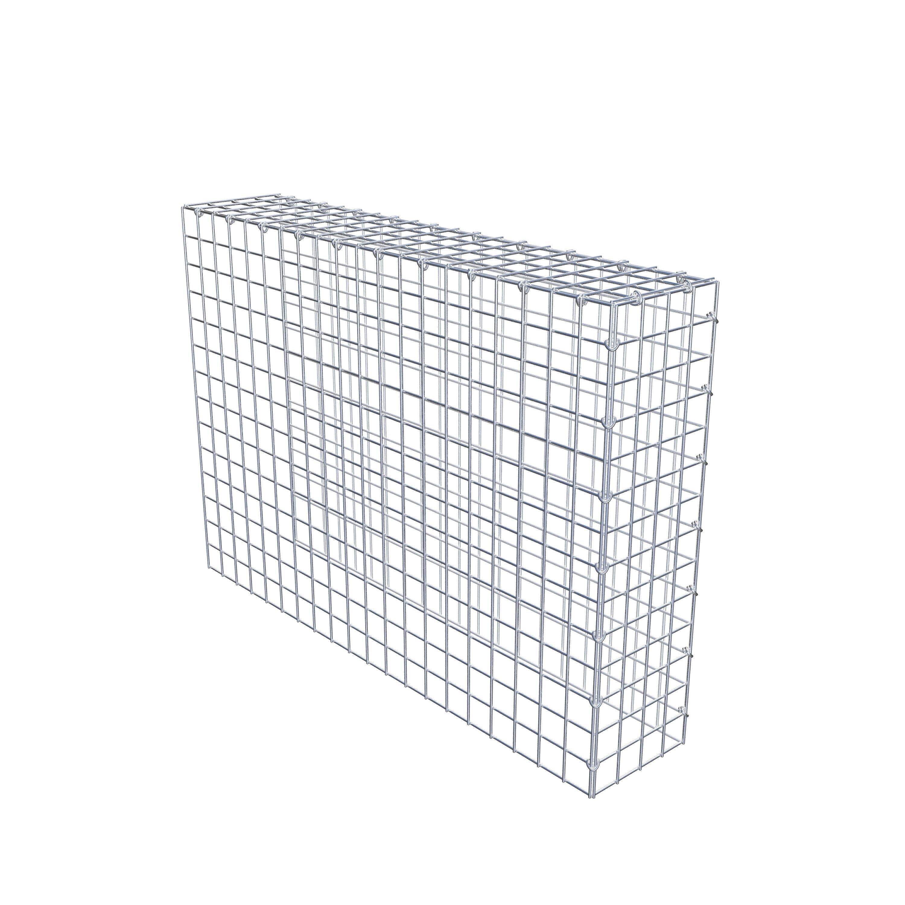 Mounted gabion type 4 100 cm x 70 cm x 20 cm (L x H x D), mesh size 5 cm x 5 cm, C-ring