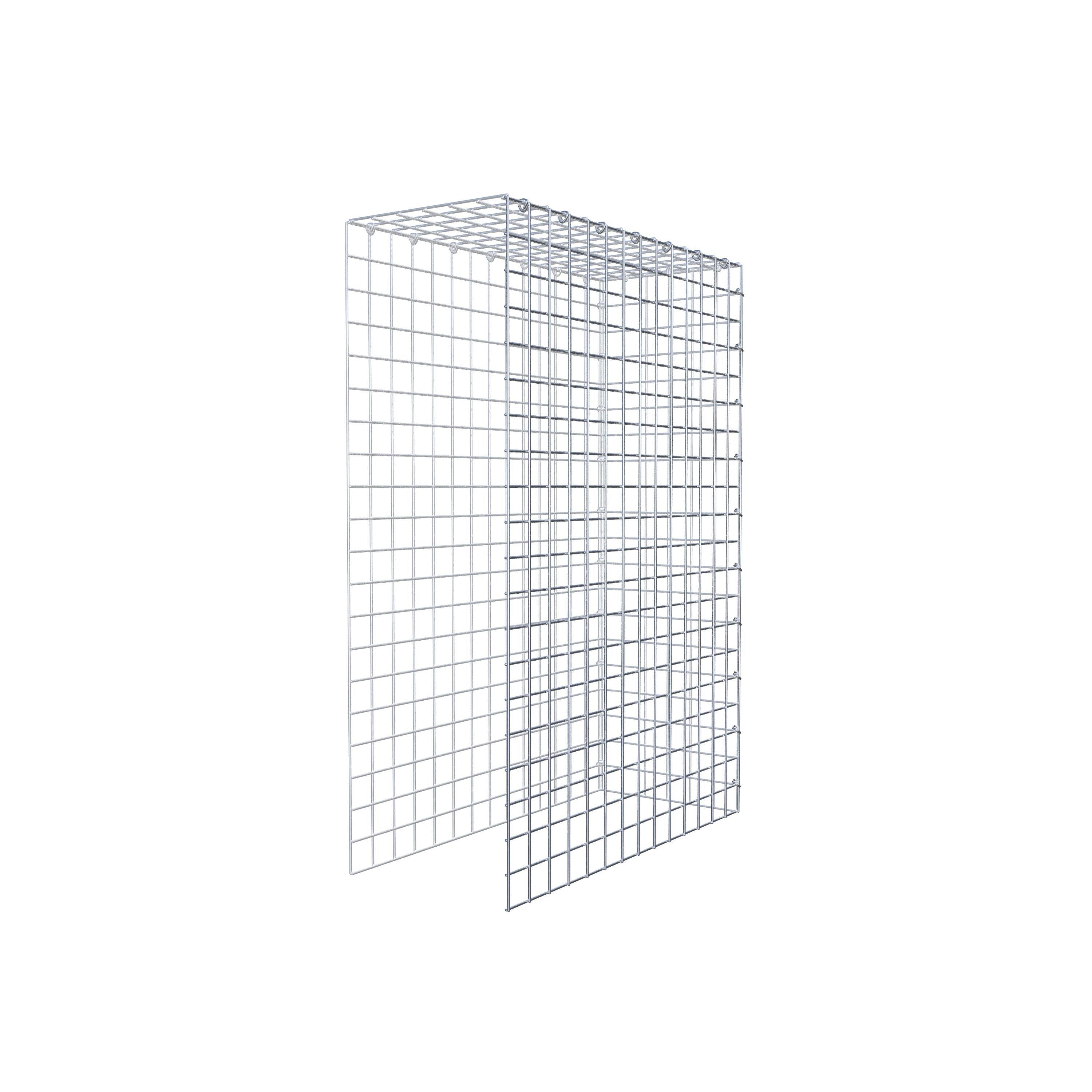 Monteret gabion type 4 100 cm x 70 cm x 30 cm (L x H x D), maskestørrelse 5 cm x 5 cm, C-ring