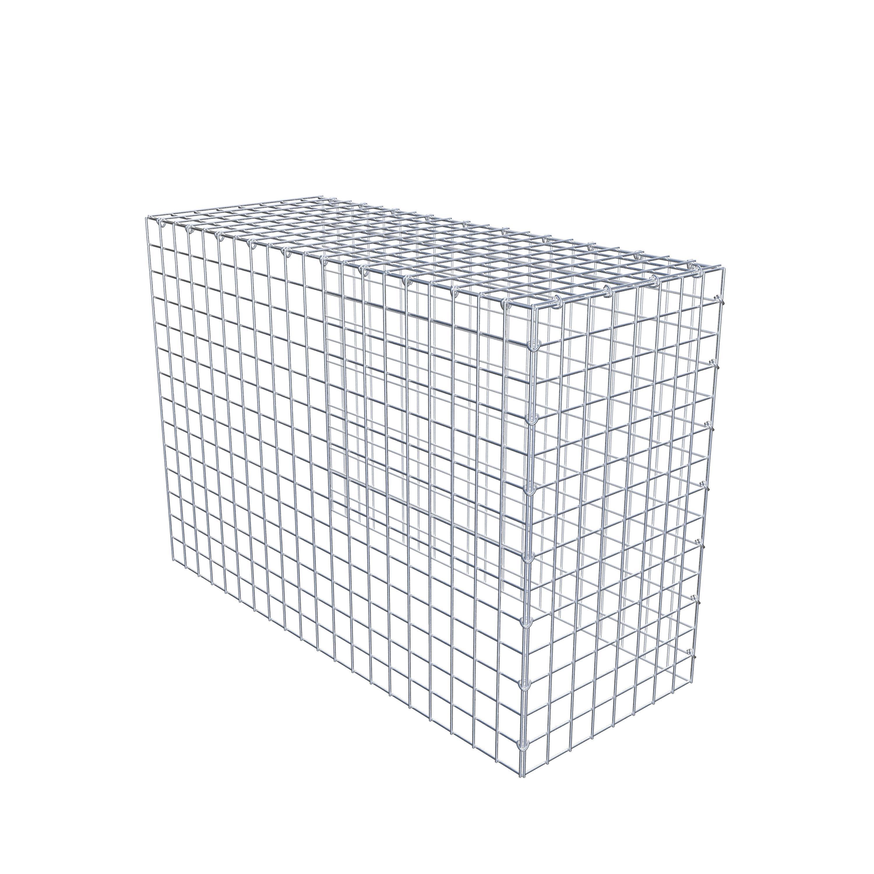 Typ 4 påbyggnadsgabion 100 cm x 70 cm x 40 cm (L x H x D), maskstorlek 5 cm x 5 cm, C-ring