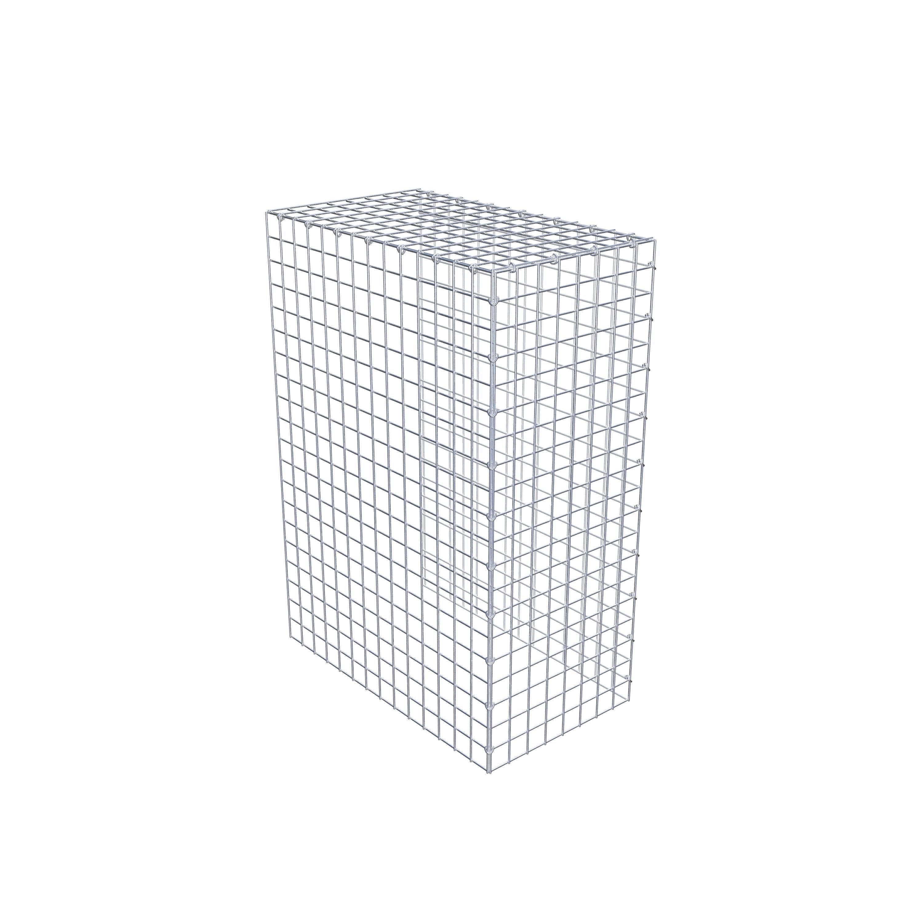 Typ 4 påbyggnadsgabion 100 cm x 70 cm x 40 cm (L x H x D), maskstorlek 5 cm x 5 cm, C-ring