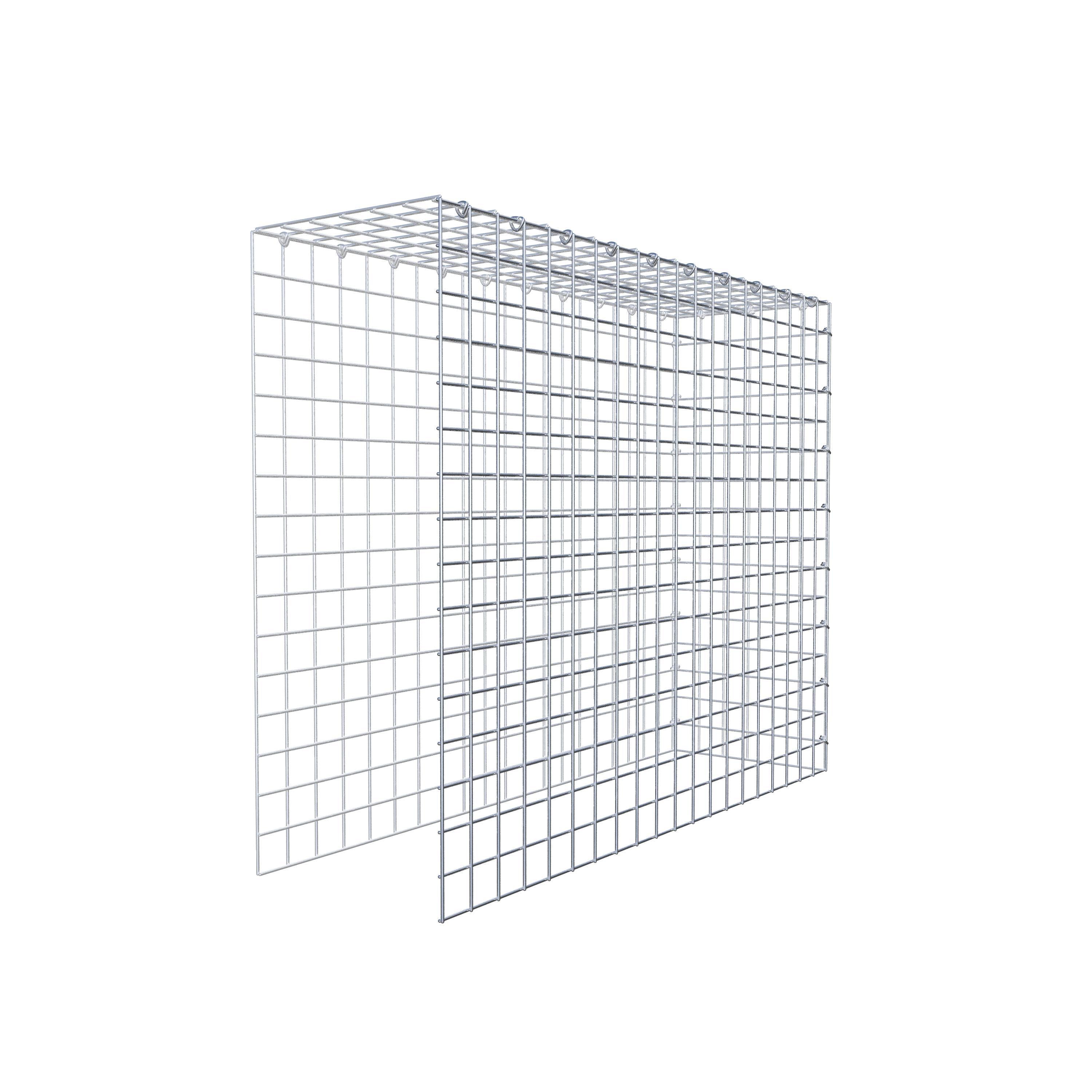 Extra gabion typ 4 100 cm x 80 cm x 30 cm (L x H x D), maskstorlek 5 cm x 5 cm, C-ring