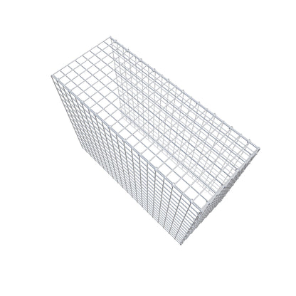 Monteret gabion type 4 100 cm x 80 cm x 40 cm (L x H x D), maskestørrelse 5 cm x 5 cm, C-ring