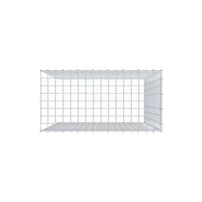 Monteret gabion type 4 100 cm x 80 cm x 40 cm (L x H x D), maskestørrelse 5 cm x 5 cm, C-ring