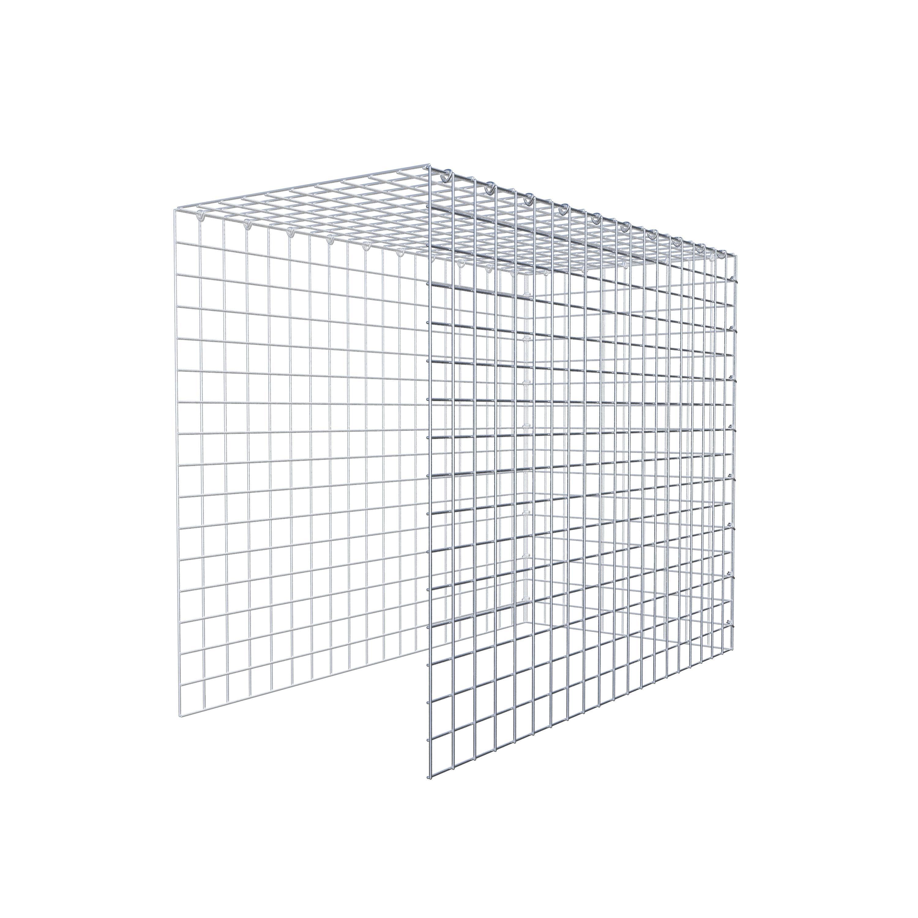 Extra gabion typ 4 100 cm x 80 cm x 50 cm (L x H x D), maskstorlek 5 cm x 5 cm, C-ring