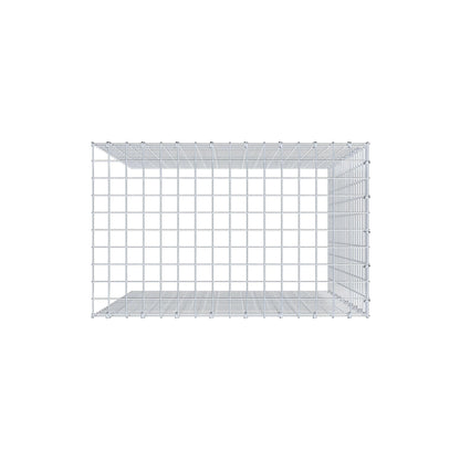 Monteret gabion type 4 100 cm x 80 cm x 50 cm (L x H x D), maskestørrelse 5 cm x 5 cm, C-ring