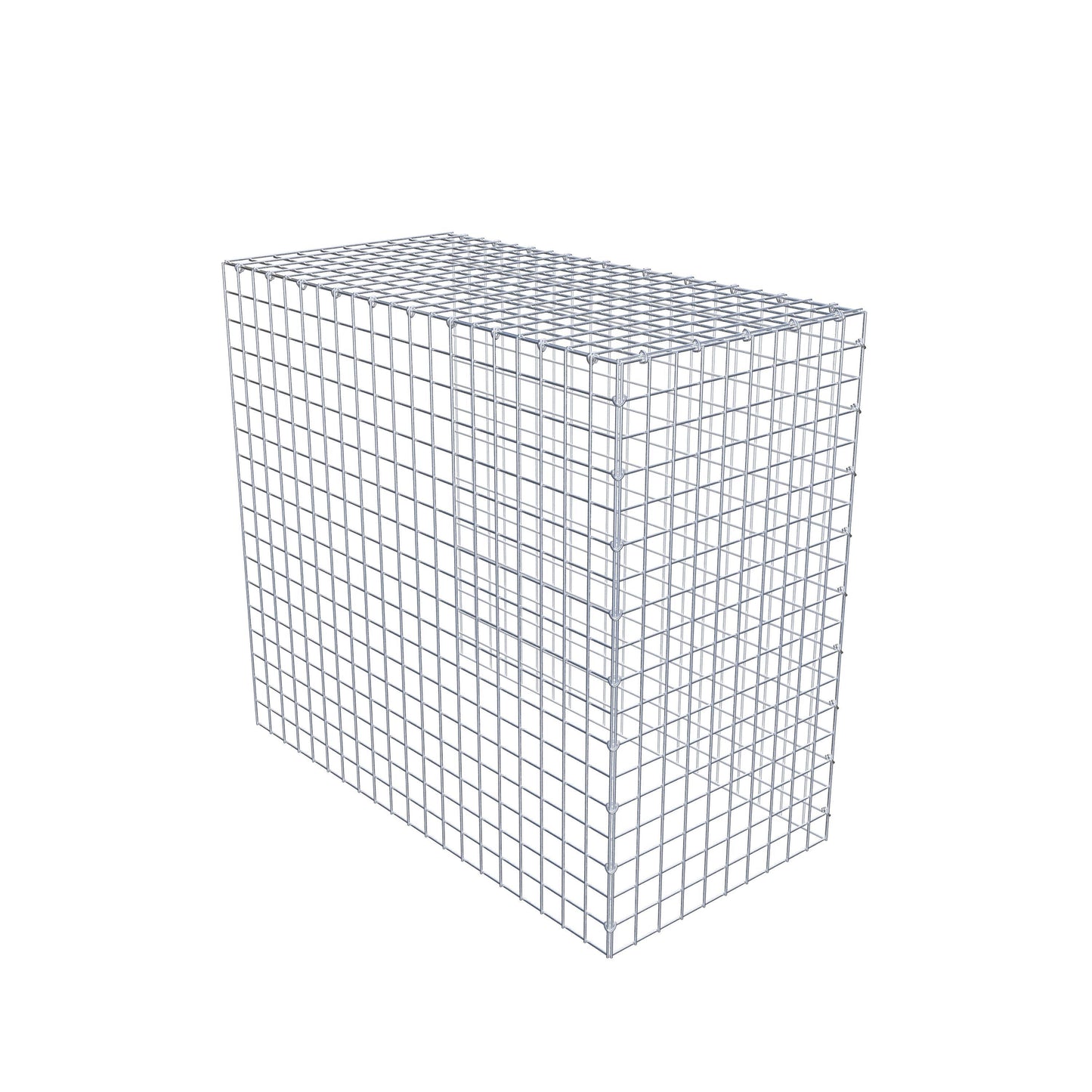 Monteret gabion type 4 100 cm x 90 cm x 50 cm (L x H x D), maskestørrelse 5 cm x 5 cm, C-ring