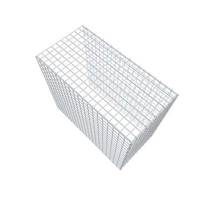 Monteret gabion type 4 100 cm x 90 cm x 50 cm (L x H x D), maskestørrelse 5 cm x 5 cm, C-ring