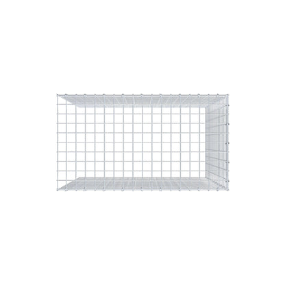 Monteret gabion type 4 100 cm x 90 cm x 50 cm (L x H x D), maskestørrelse 5 cm x 5 cm, C-ring