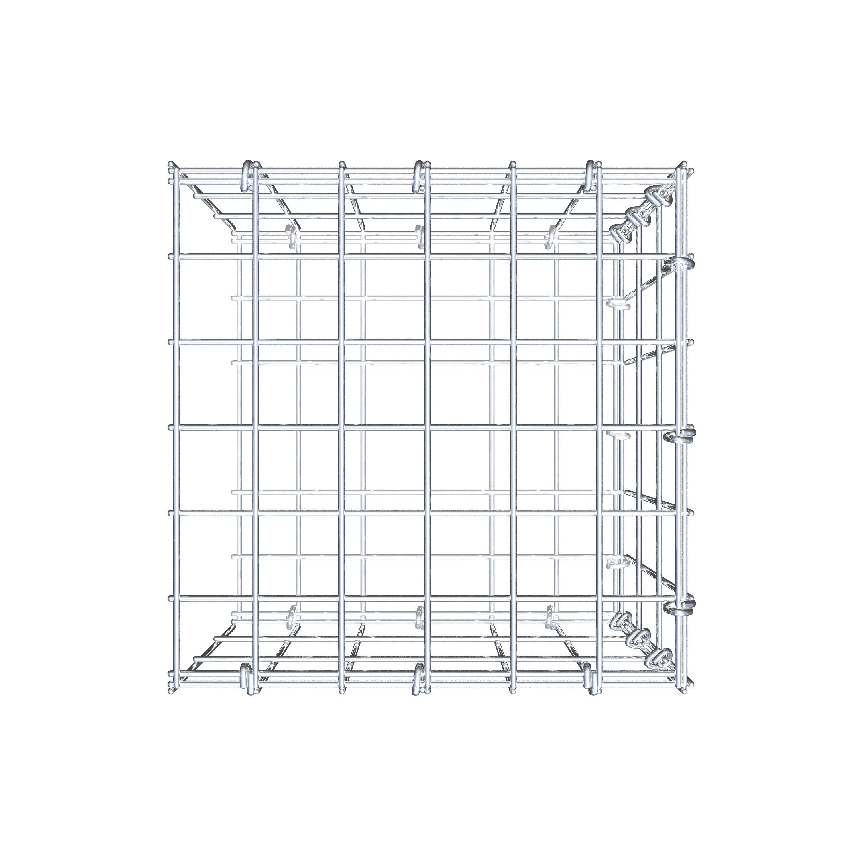 Add-on schanskorf type 2 30 cm x 30 cm x 30 cm, maaswijdte 5 cm x 10 cm, C-ring