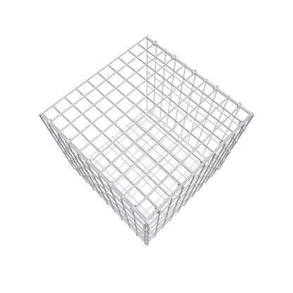 Monteret gabion type 2 50 cm x 50 cm x 50 cm, maskestørrelse 5 cm x 10 cm, C-ring