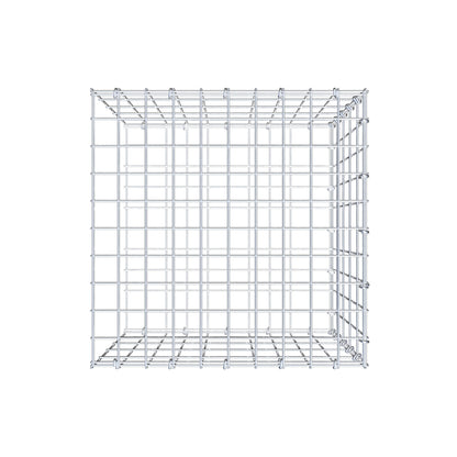Monteret gabion type 2 50 cm x 50 cm x 50 cm, maskestørrelse 5 cm x 10 cm, C-ring