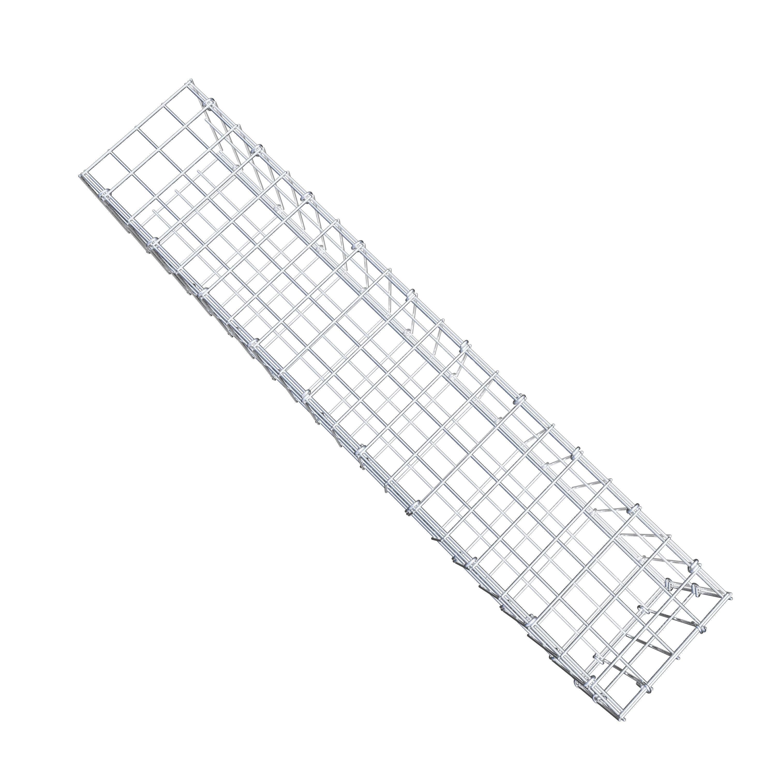 Gavión complementario tipo 2 100 cm x 20 cm x 20 cm, malla 5 cm x 10 cm, anillo en C