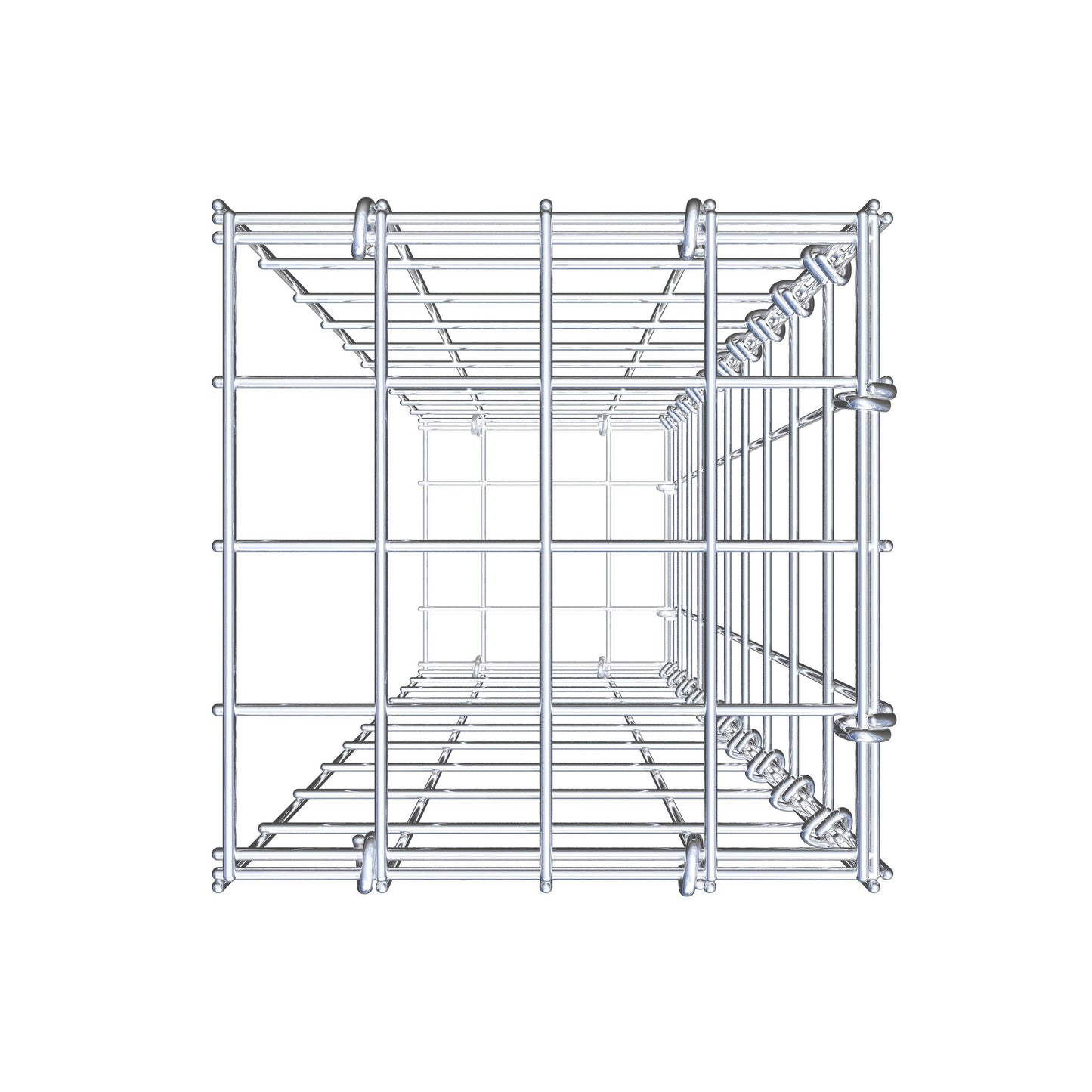 Gabião tipo 2 100 cm x 20 cm x 20 cm, malhagem 5 cm x 10 cm, anel C