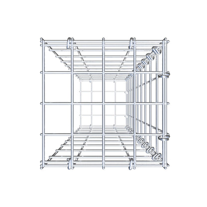 Gabião tipo 2 100 cm x 20 cm x 20 cm, malhagem 5 cm x 10 cm, anel C