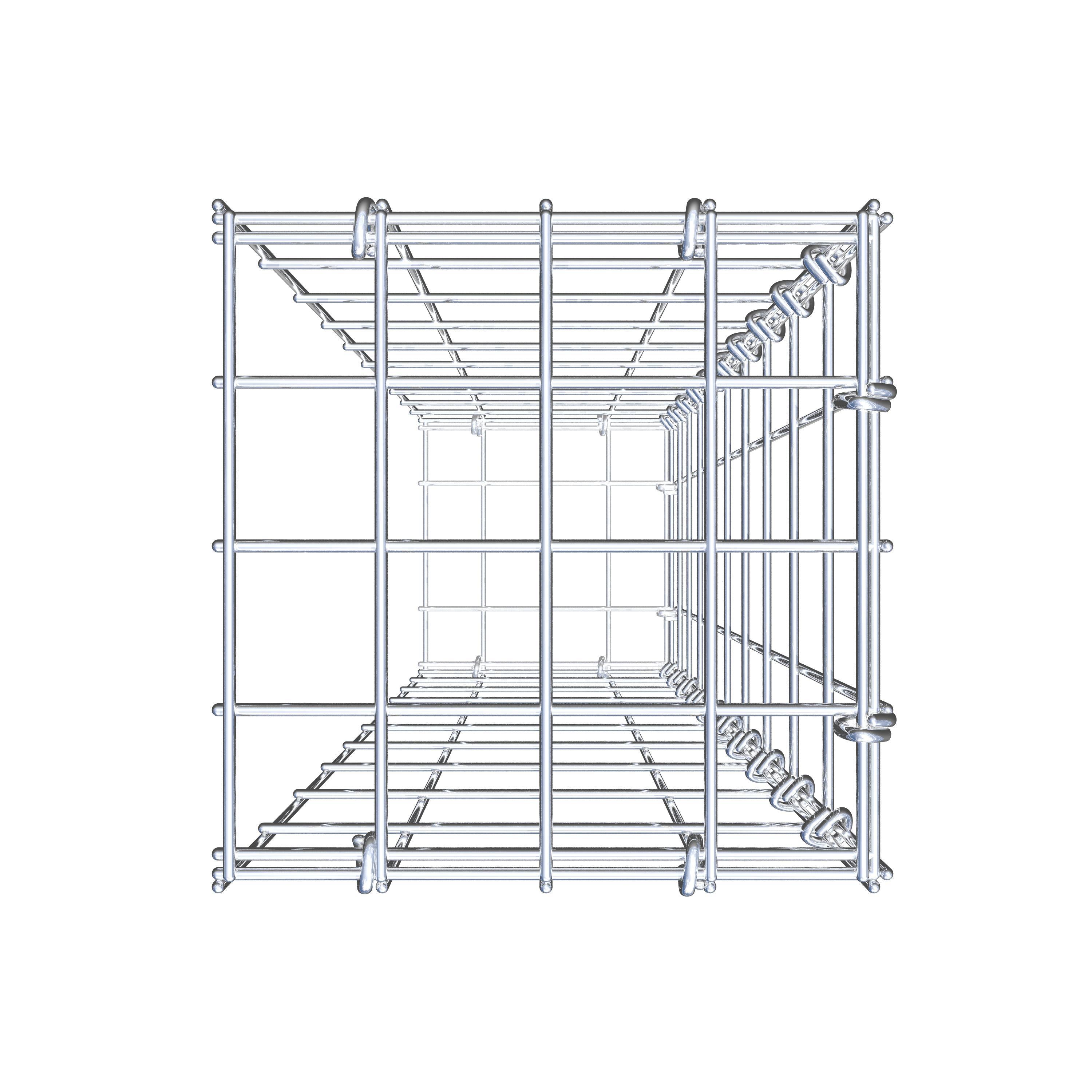 Add-on schanskorf type 2 100 cm x 20 cm x 20 cm, maaswijdte 5 cm x 10 cm, C-ring