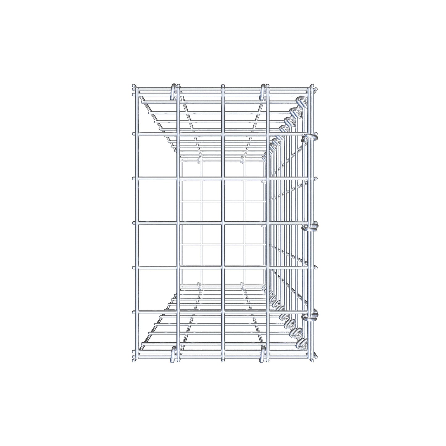 Gabião tipo 2 100 cm x 20 cm x 30 cm, malhagem 5 cm x 10 cm, anel C