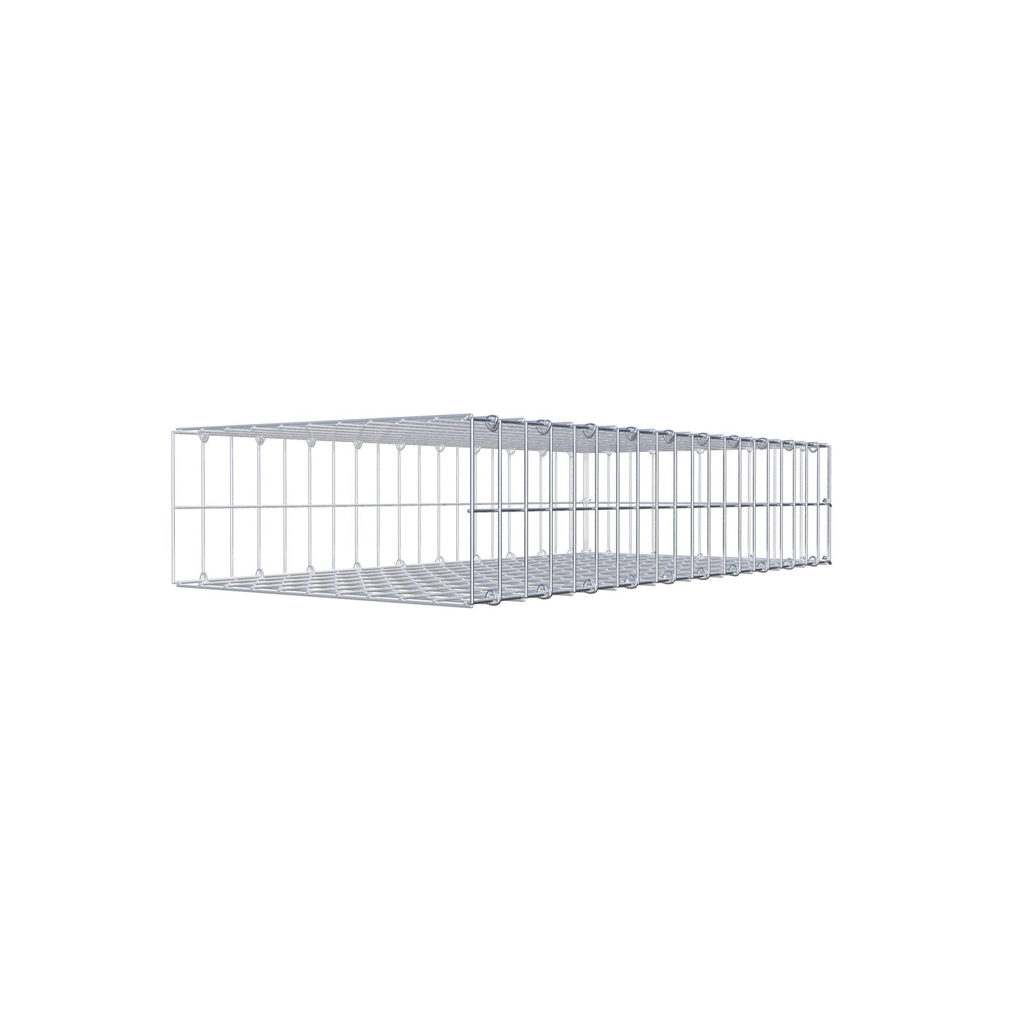 Gabião Tipo 2 100 cm x 20 cm x 50 cm, malhagem 5 cm x 10 cm, anel C