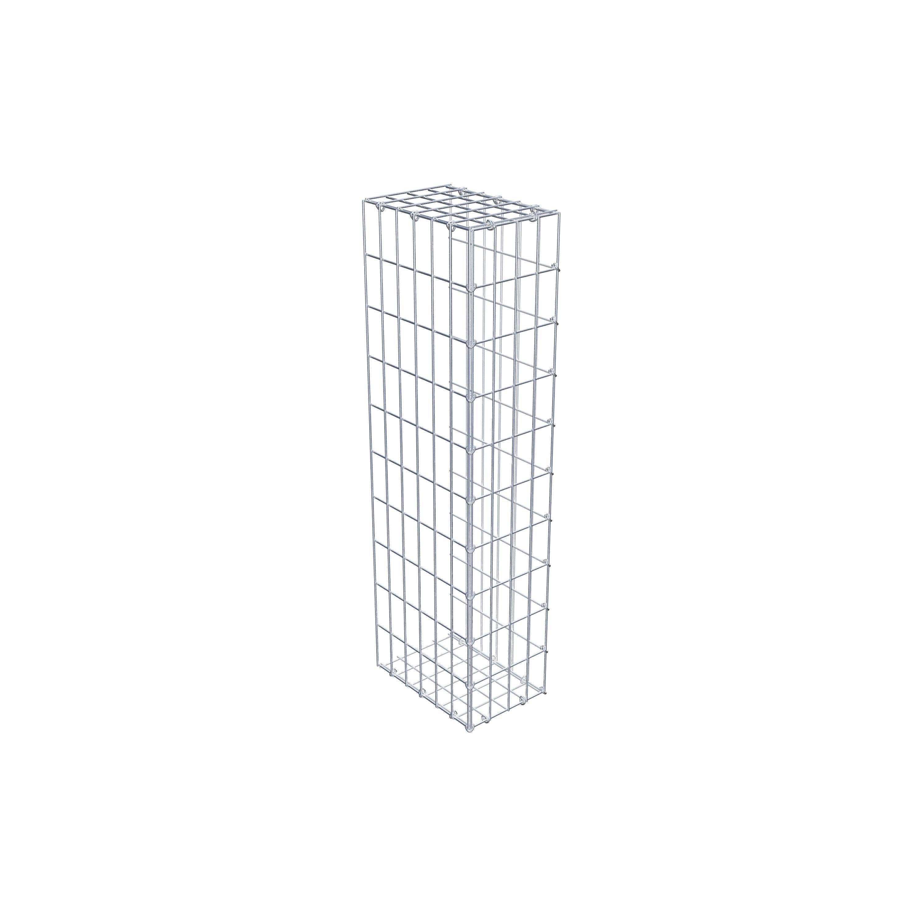 Mounted gabion type 2 100 cm x 30 cm x 20 cm, mesh size 5 cm x 10 cm, C-ring