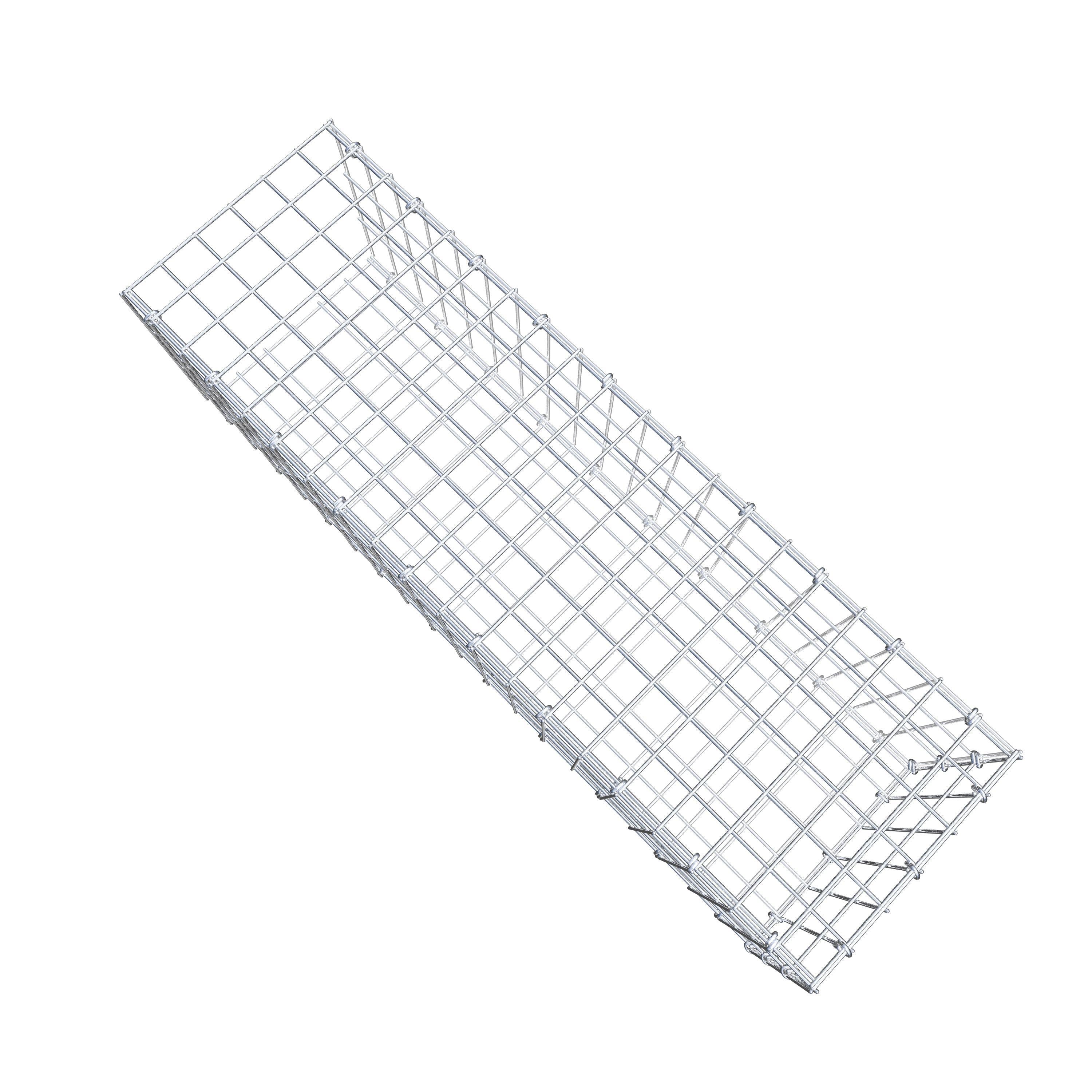 Tilläggsgabion typ 2 100 cm x 30 cm x 30 cm, maskstorlek 5 cm x 10 cm, C-ring