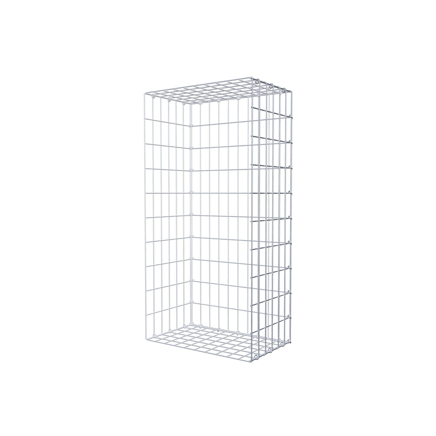 Gabião tipo 2 100 cm x 30 cm x 50 cm, malhagem 5 cm x 10 cm, anel C