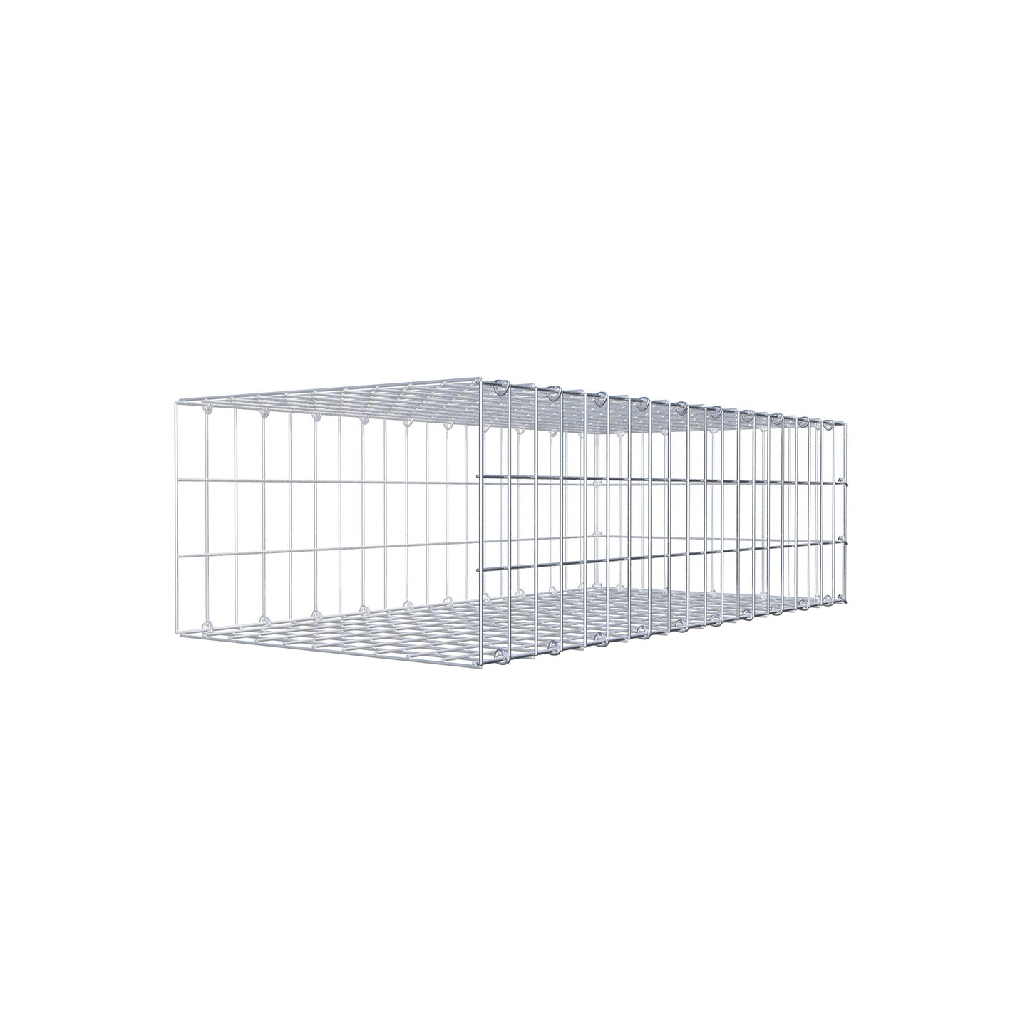 Gabião tipo 2 100 cm x 30 cm x 50 cm, malhagem 5 cm x 10 cm, anel C