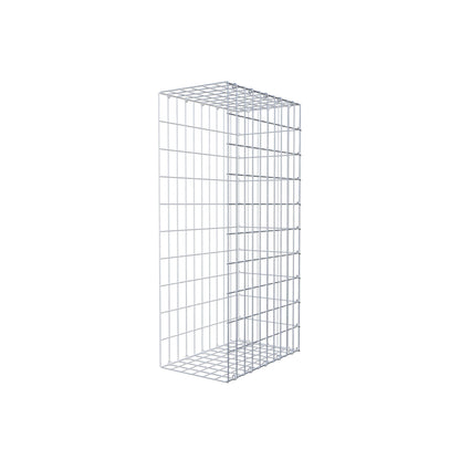 Monteret gabion type 2 100 cm x 50 cm x 30 cm, maskestørrelse 5 cm x 10 cm, C-ring