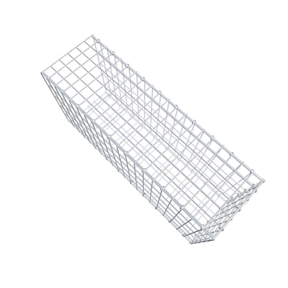 Monteret gabion type 2 100 cm x 50 cm x 30 cm, maskestørrelse 5 cm x 10 cm, C-ring