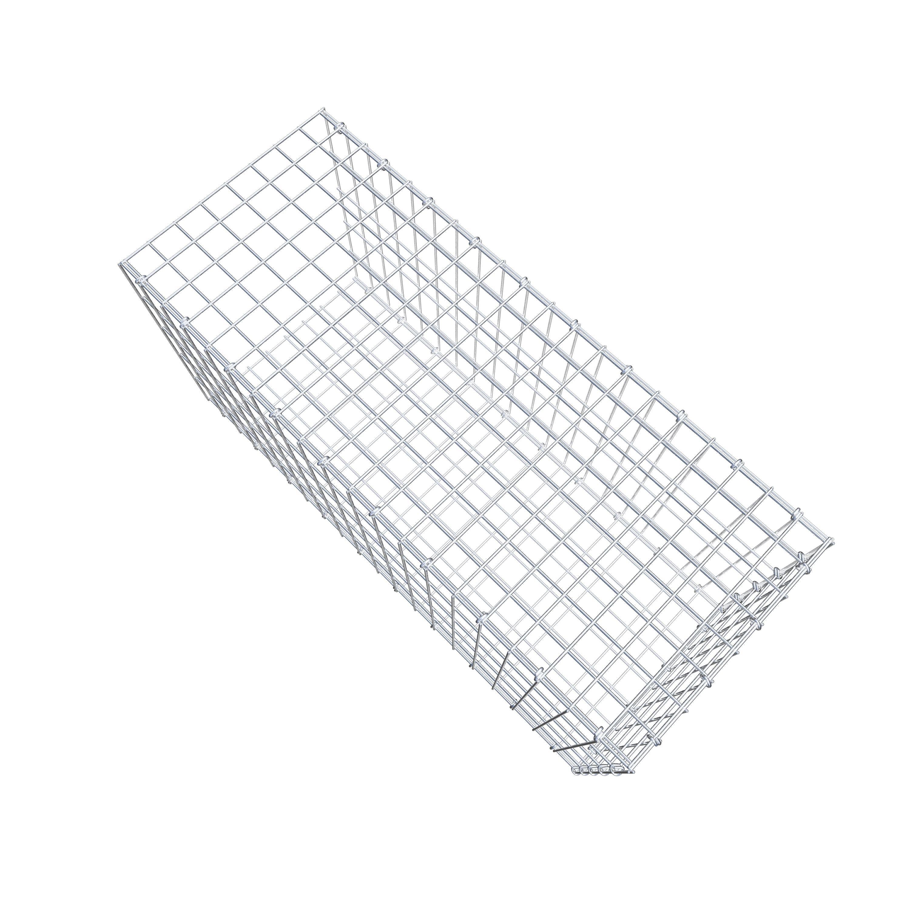 Mounted gabion type 2 100 cm x 50 cm x 40 cm, mesh size 5 cm x 10 cm, C-ring