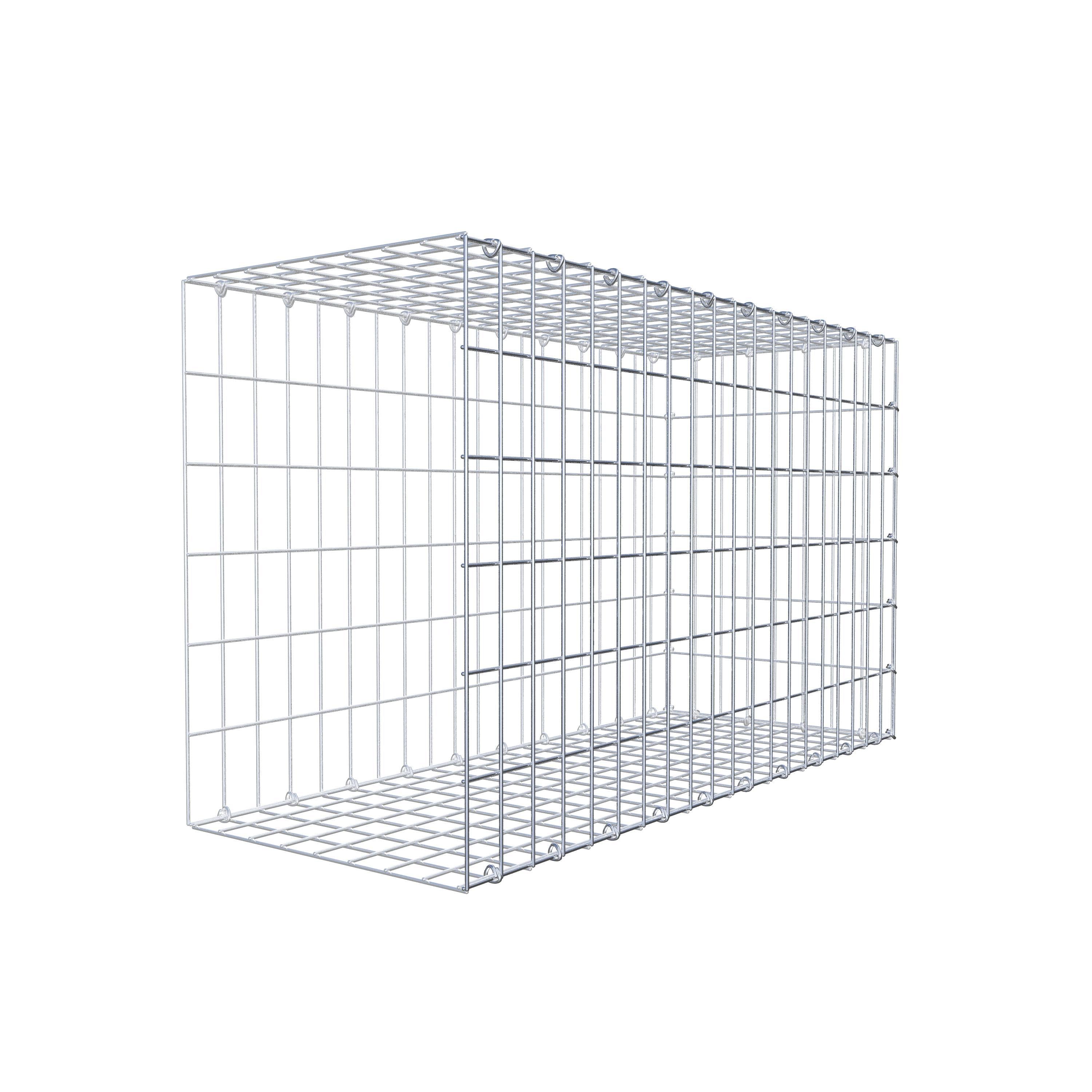 Gabião tipo 2 100 cm x 60 cm x 40 cm, malhagem 5 cm x 10 cm, anel C