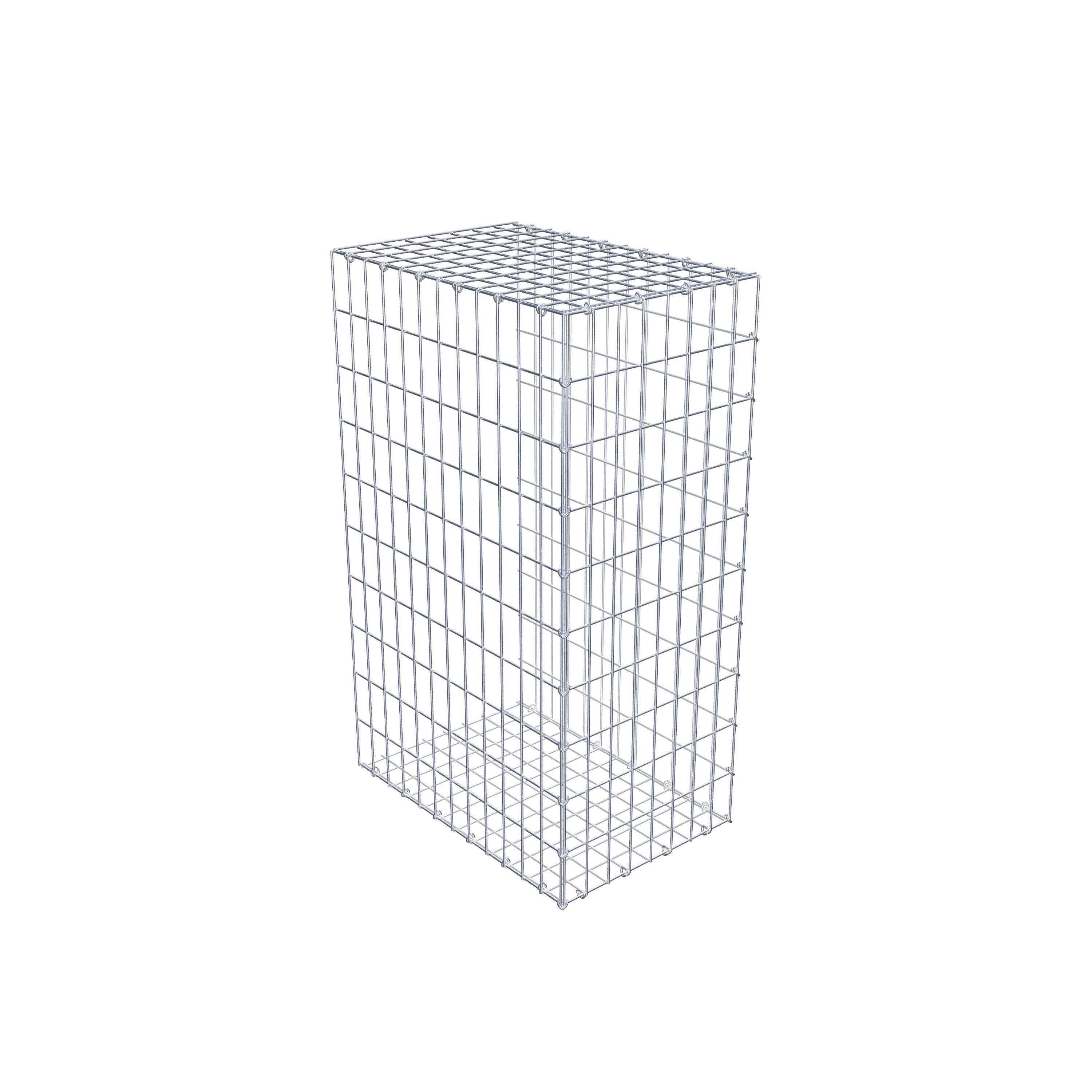 Monteret gabion type 2 100 cm x 60 cm x 40 cm, maskestørrelse 5 cm x 10 cm, C-ring