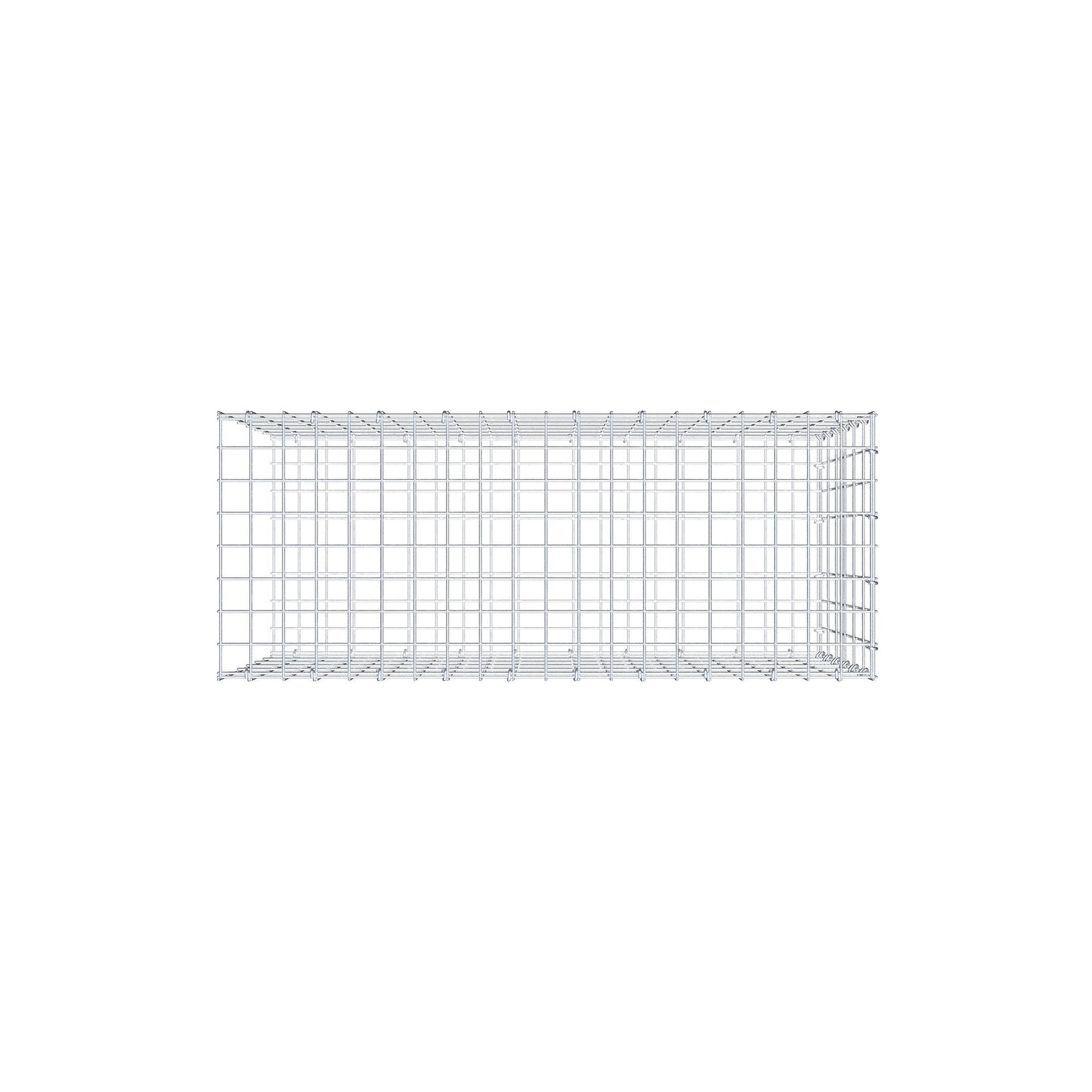 Pile aggiuntivo tipo 2 100 cm x 60 cm x 40 cm, maglia 5 cm x 10 cm, anello a C