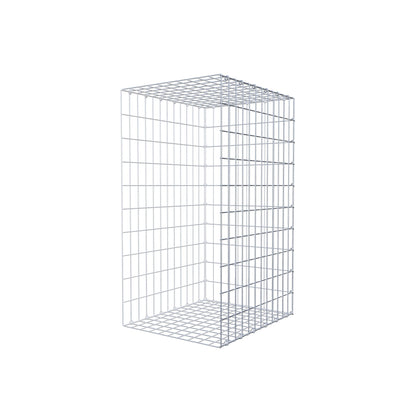 Mounted gabion type 2 100 cm x 60 cm x 50 cm, mesh size 5 cm x 10 cm, C-ring