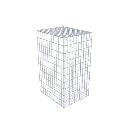 Mounted gabion type 2 100 cm x 60 cm x 50 cm, mesh size 5 cm x 10 cm, C-ring