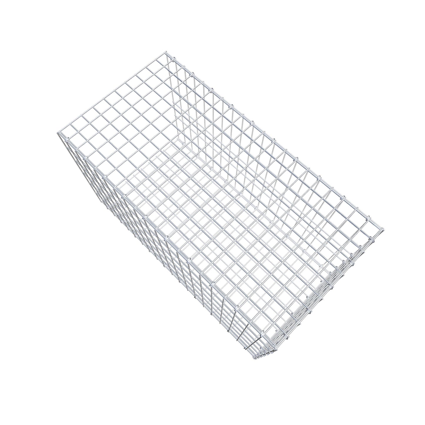 Mounted gabion type 2 100 cm x 60 cm x 50 cm, mesh size 5 cm x 10 cm, C-ring