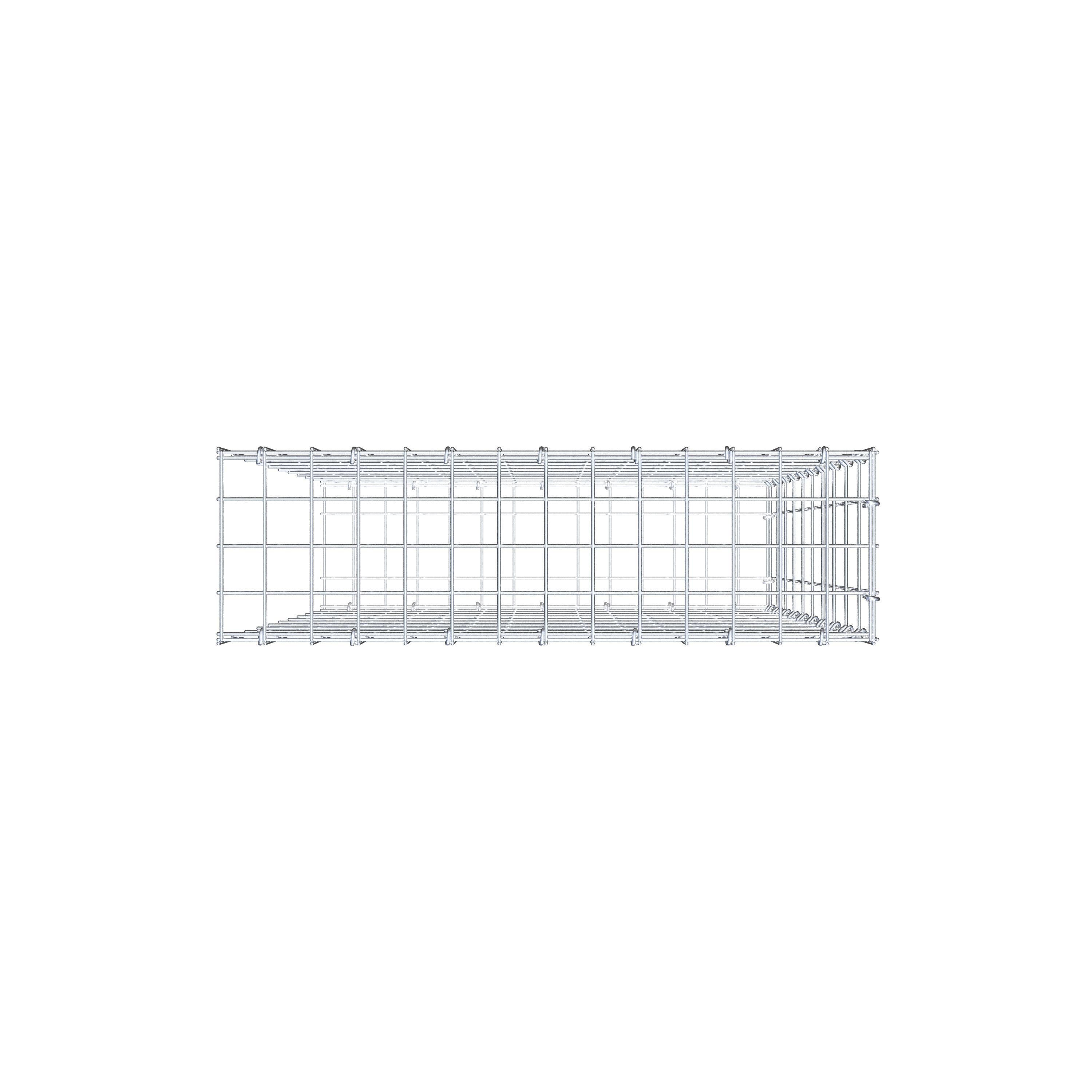 Pile aggiuntivo tipo 2 100 cm x 70 cm x 20 cm, maglia 5 cm x 10 cm, anello a C