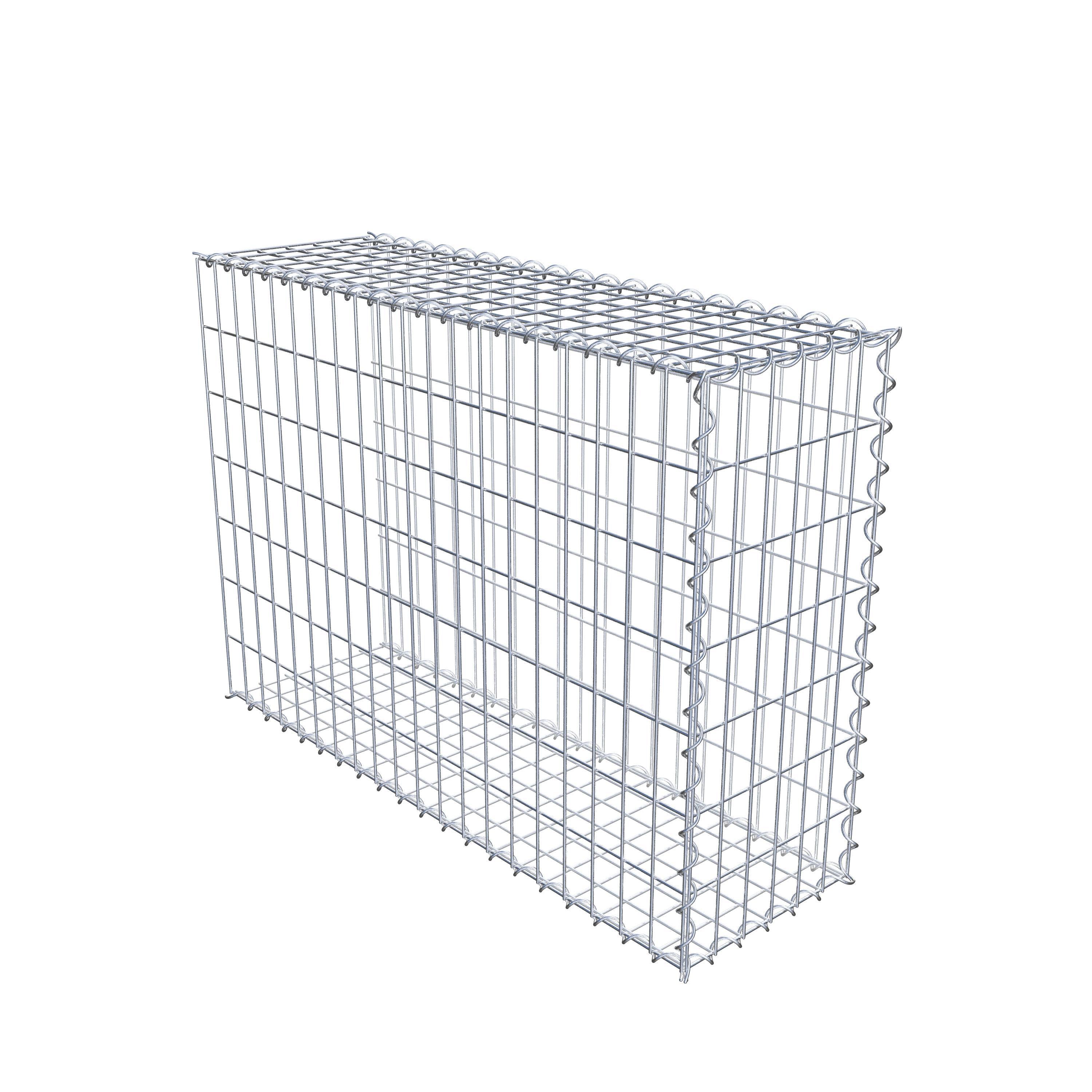 Gabion rapporté type 2 100 cm x 70 cm x 30 cm (L x H x P), mailles 5 cm x 10 cm, spirale