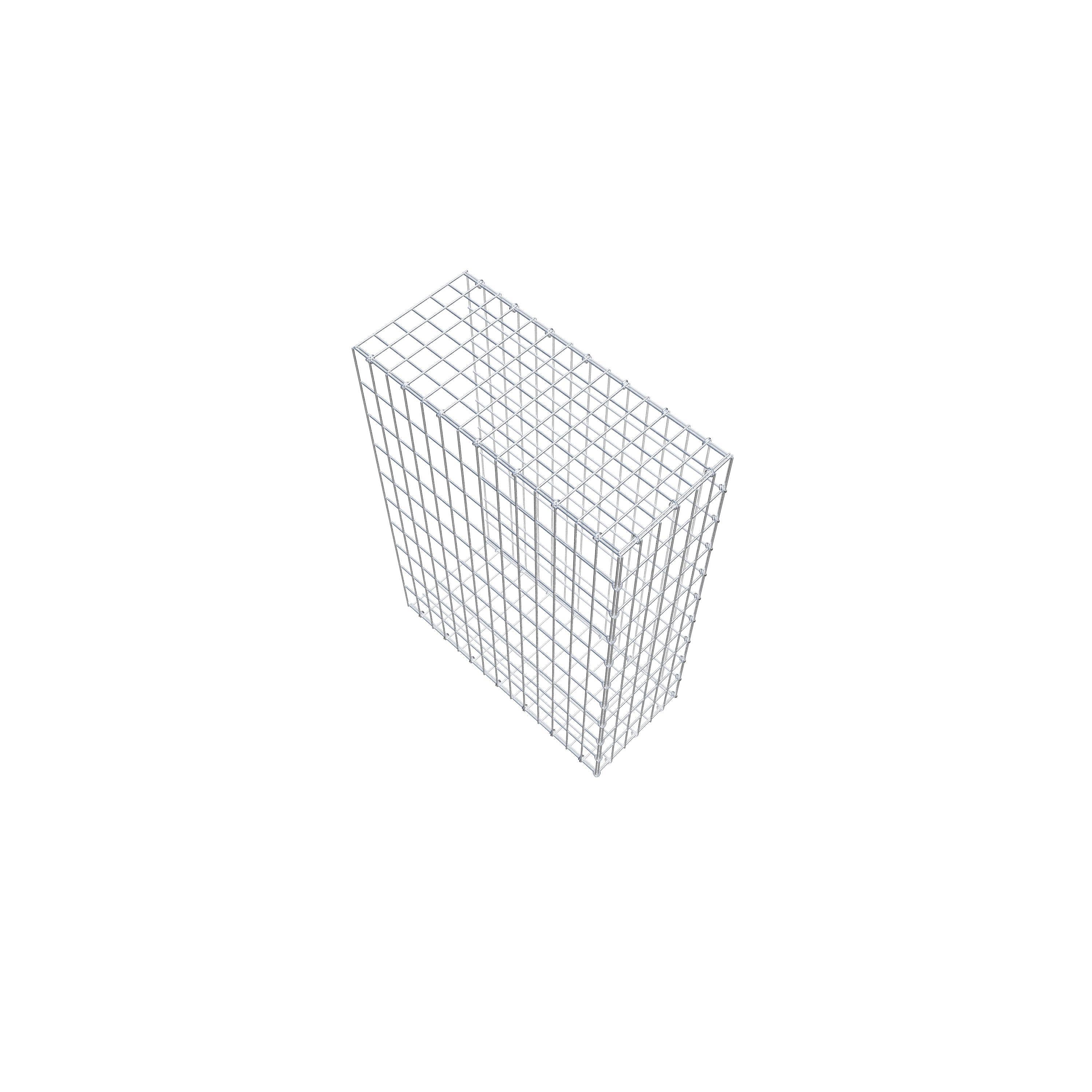 Mounted gabion type 2 100 cm x 70 cm x 30 cm, mesh size 5 cm x 10 cm, C-ring