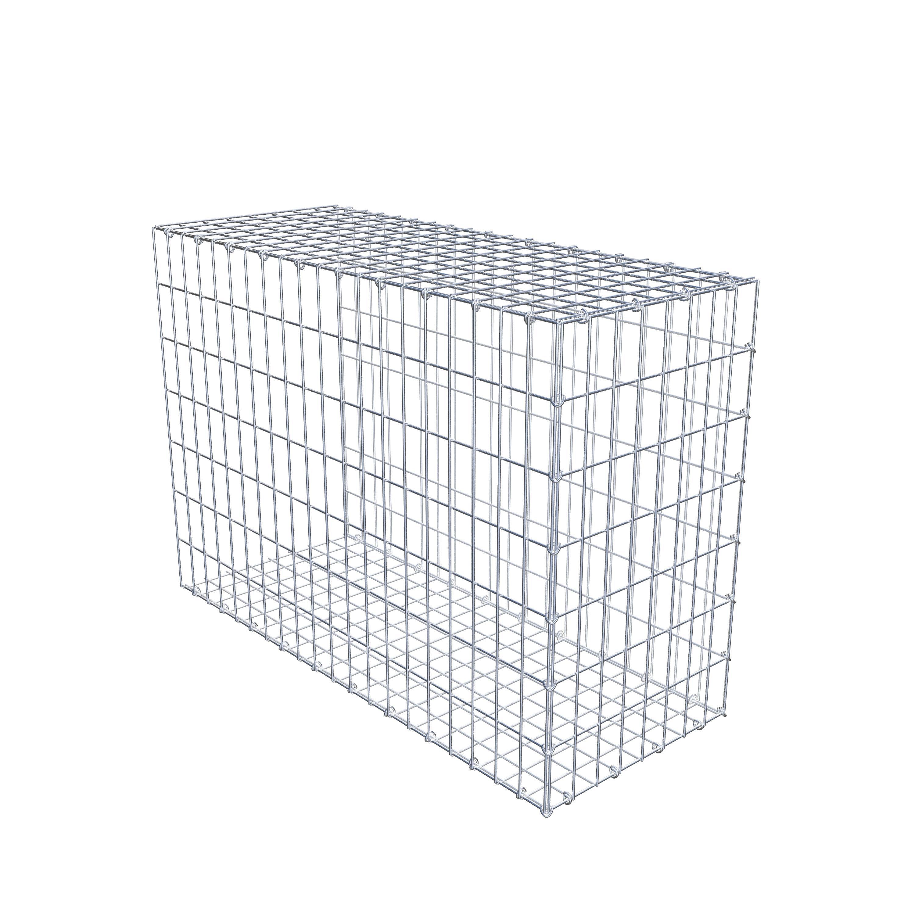 Monteret gabion type 2 100 cm x 70 cm x 40 cm, maskestørrelse 5 cm x 10 cm, C-ring