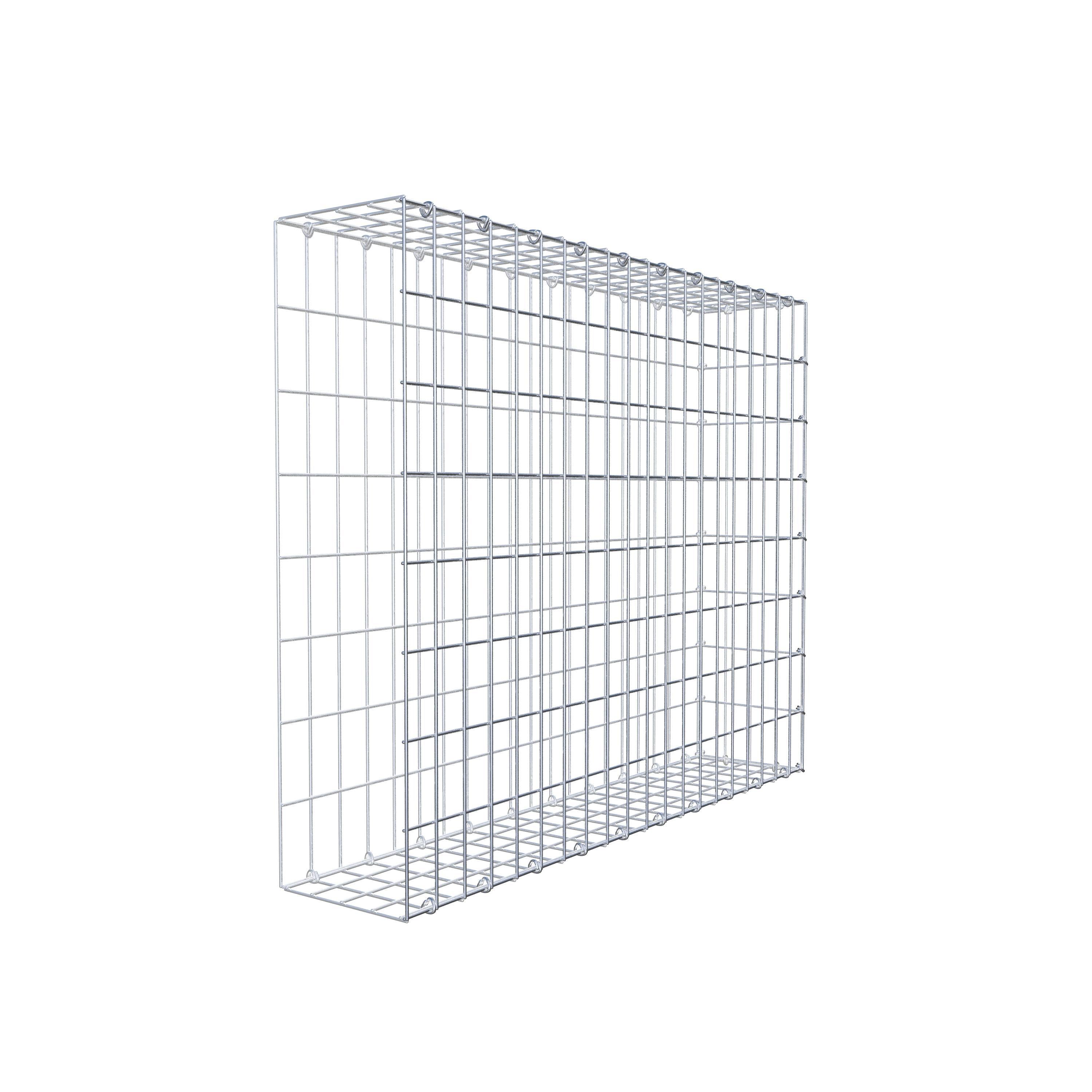 Fourche rapportée type 2 100 cm x 80 cm x 20 cm, mailles 5 cm x 10 cm, anneau en C