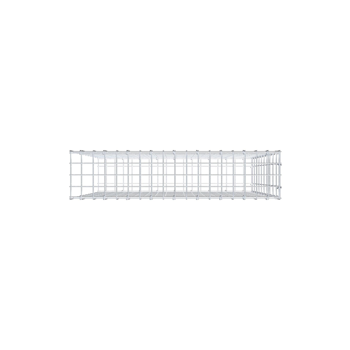 Anbaugabione Typ 2 100 cm x 90 cm x 20 cm, Maschenweite 5 cm x 10 cm, C-Ring