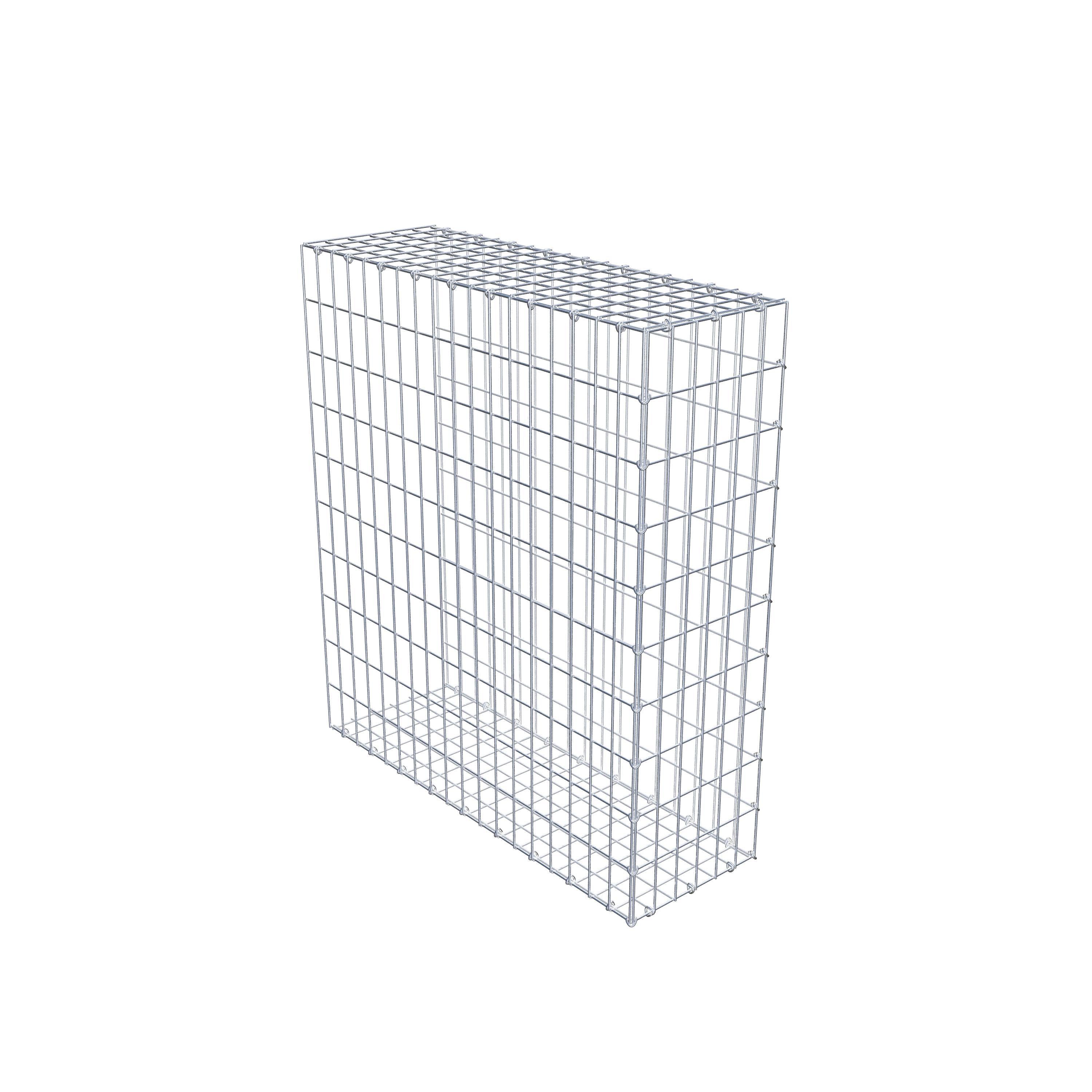 Mounted gabion type 2 100 cm x 90 cm x 30 cm, mesh size 5 cm x 10 cm, C-ring